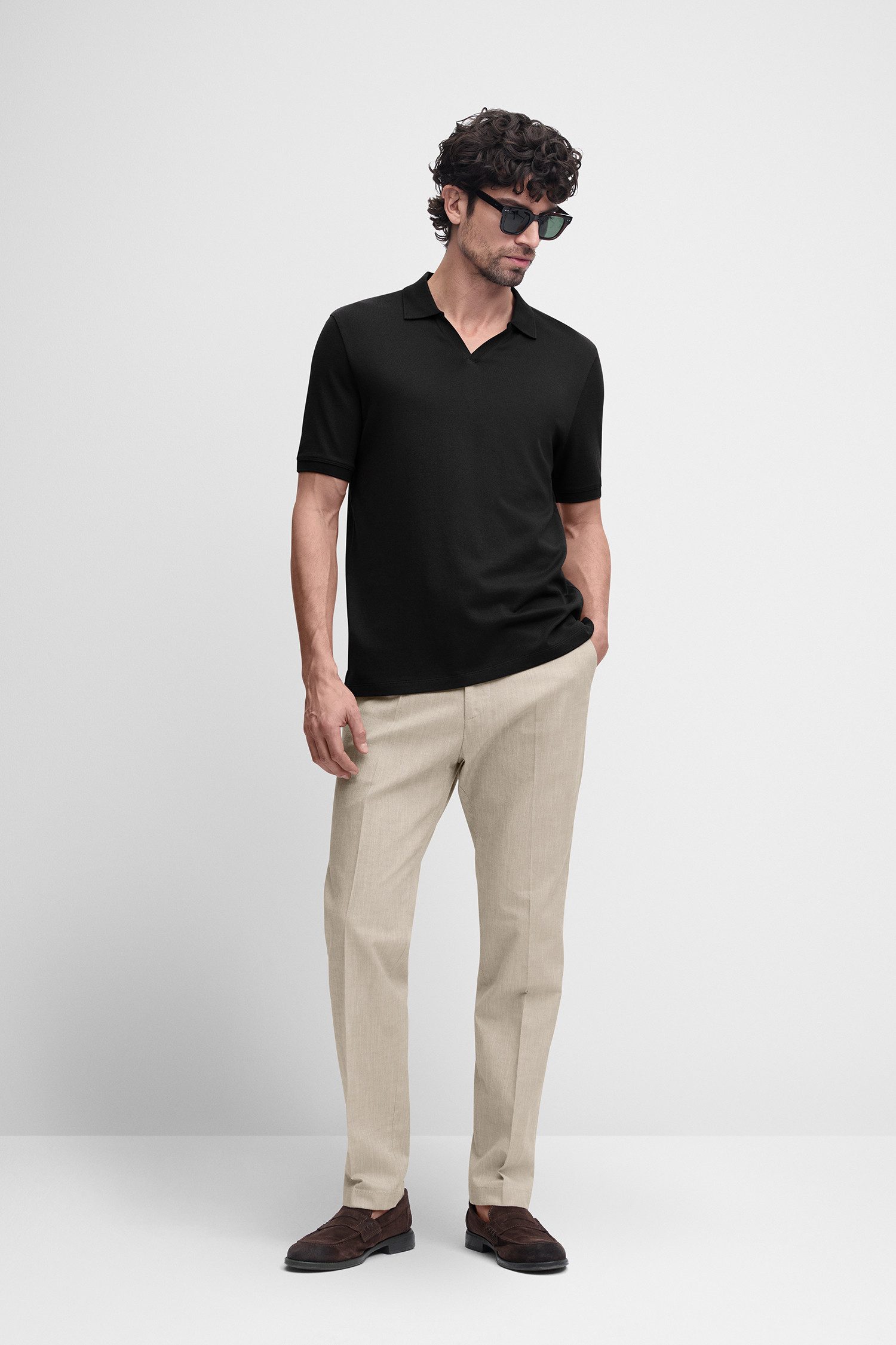Cinque Poloshirt CIBOLL Polokragen, offene Knopfleiste, Relaxed Fit