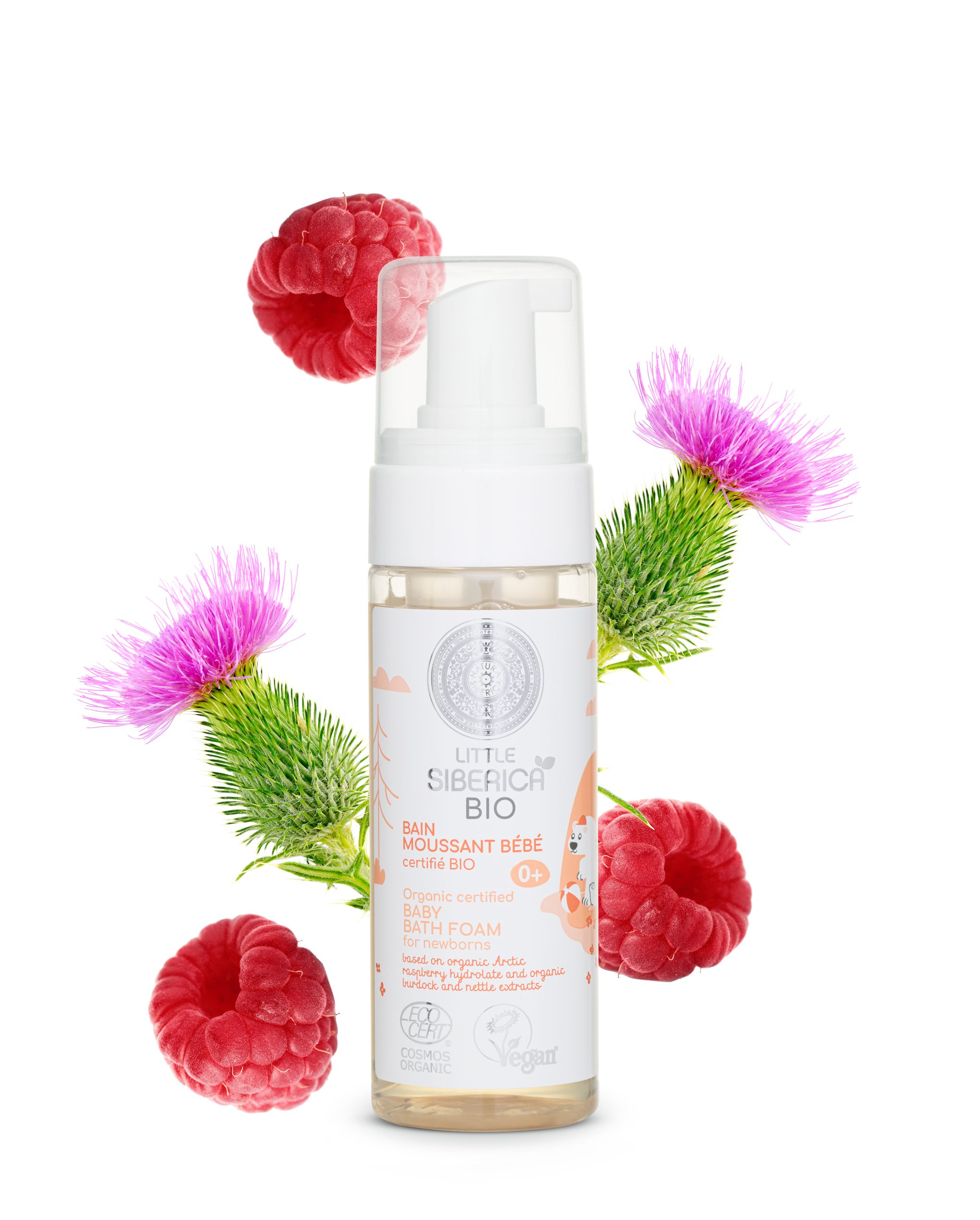Natura Siberica Badeschaum Little Siberica. Organic certified Baby Bath Foam for Newborns, 160 ml