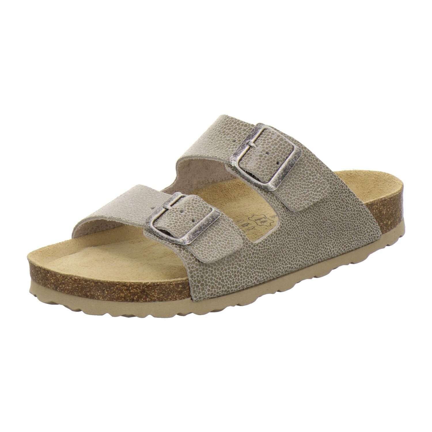 AFS-Schuhe Damen Zweischnaller Pantolette aus Glattleder mit Fußbett, Made in Germany