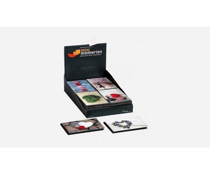 Walther Fotoalbum MA-507 Mini Memoris Hearts Einsteckalbum für 40x10