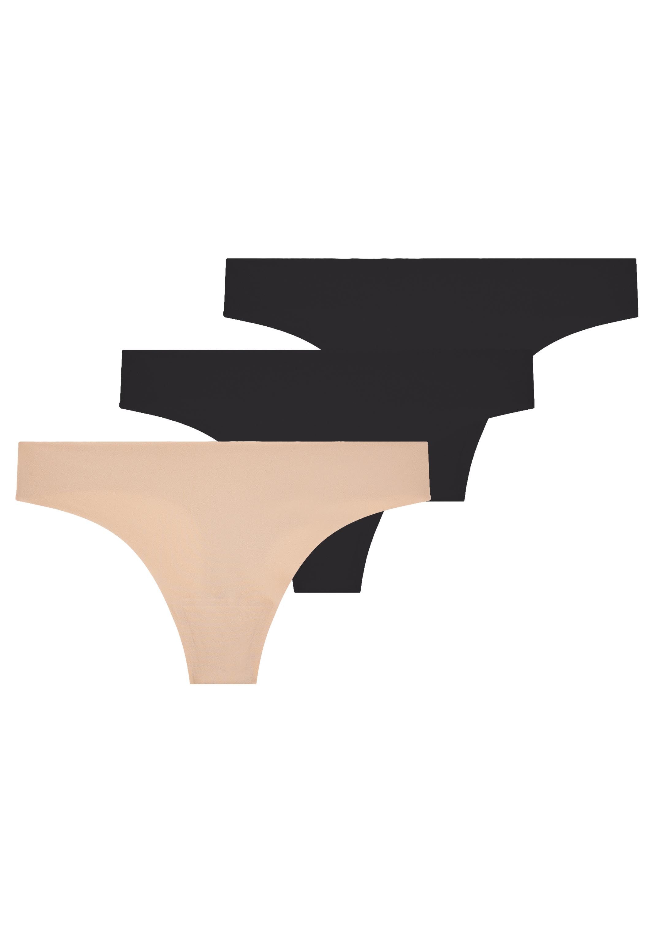 SIMONE PERELE T-String 3er Pack Uniq (Spar-Set, 3-St) String - Blickdicht - Glattes Design für unsichtbaren Sitz