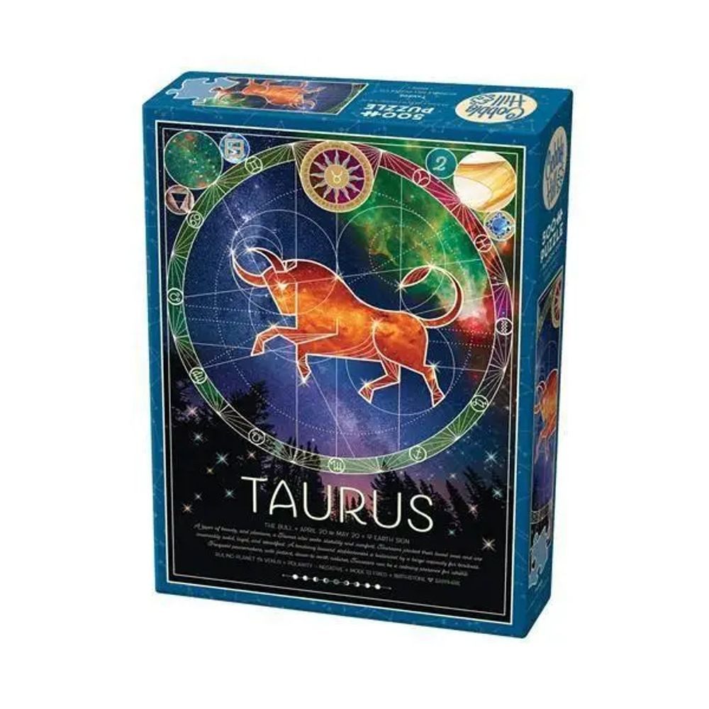 BrainBox Puzzle Sternzeichen Stier 500 Teile, 500 Puzzleteile