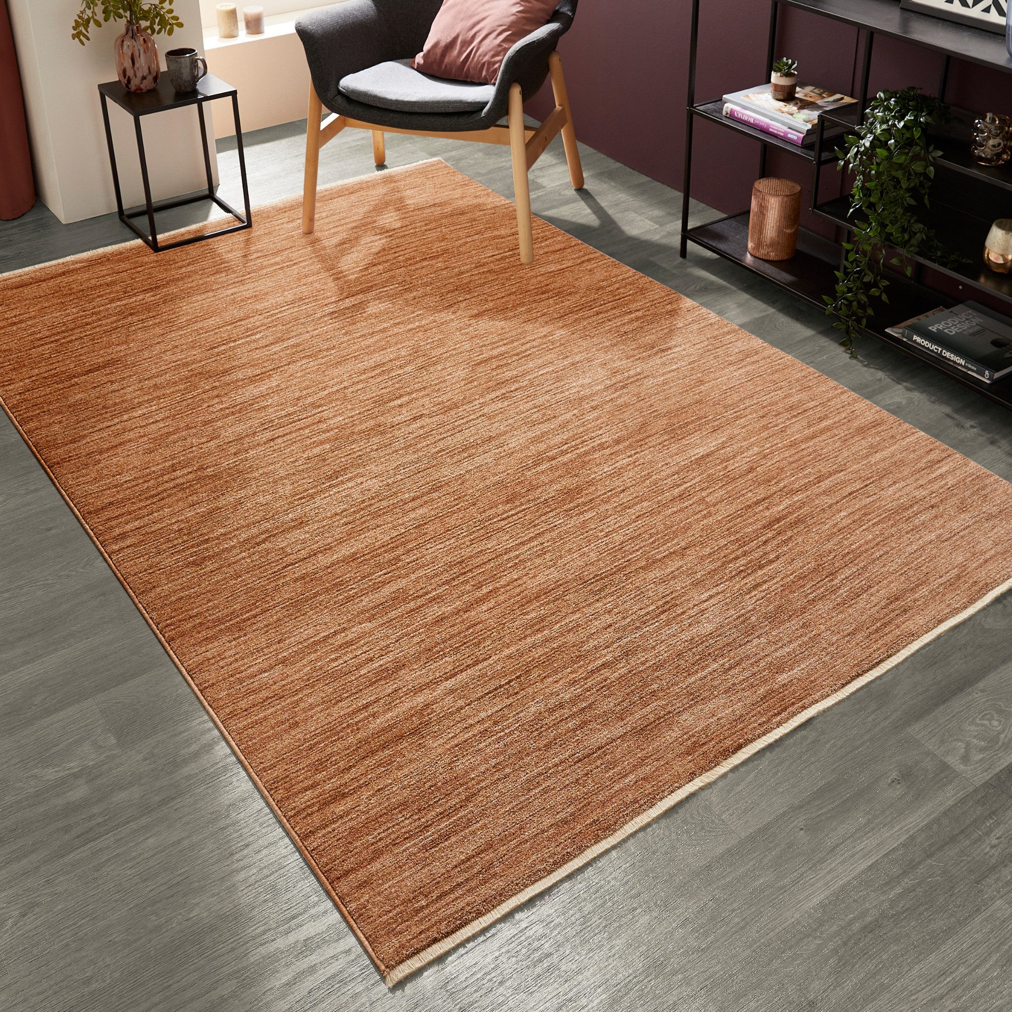LUXOR living Teppich Rocco, rechteckig, Höhe: 11 mm, Vintage-Look, verschiedene Designs, mit Fransen, Wohnzimmer