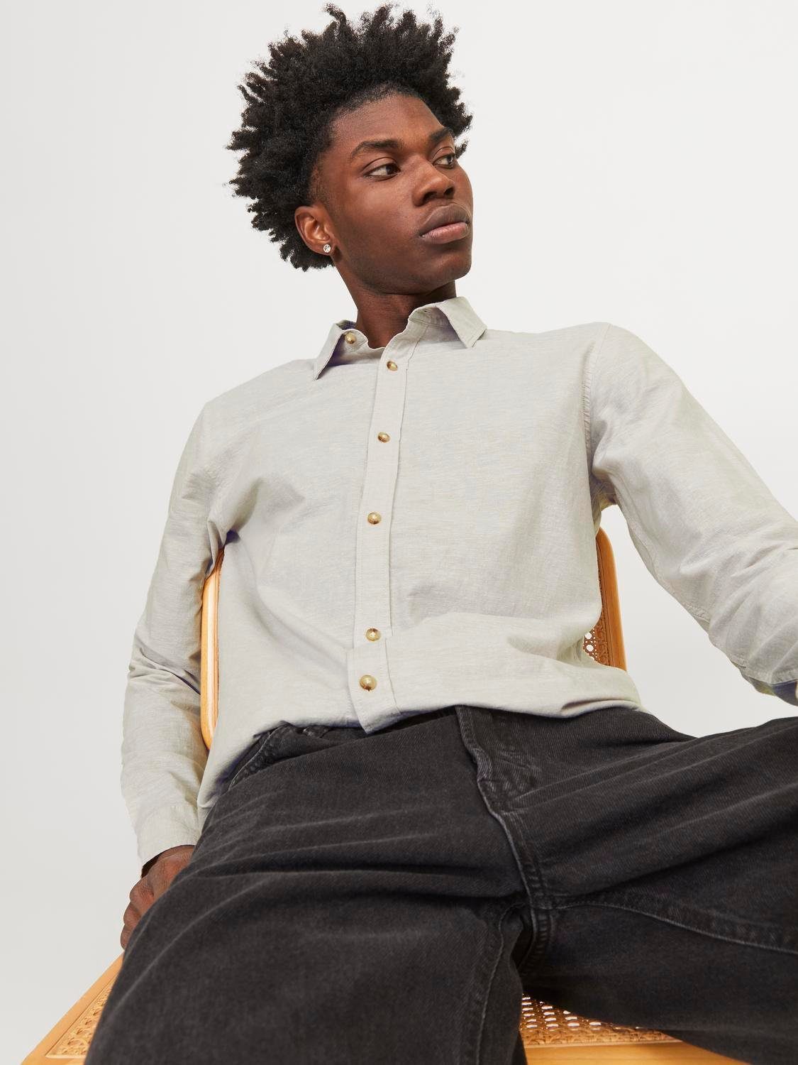 Jack & Jones Langarmhemd JJESUMMER LINEN günstig online kaufen