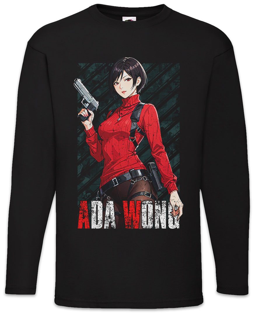 Langarmshirt Evil Ada Langarm T-Shirt Horror Racoon Resident Wong City Umbrella
