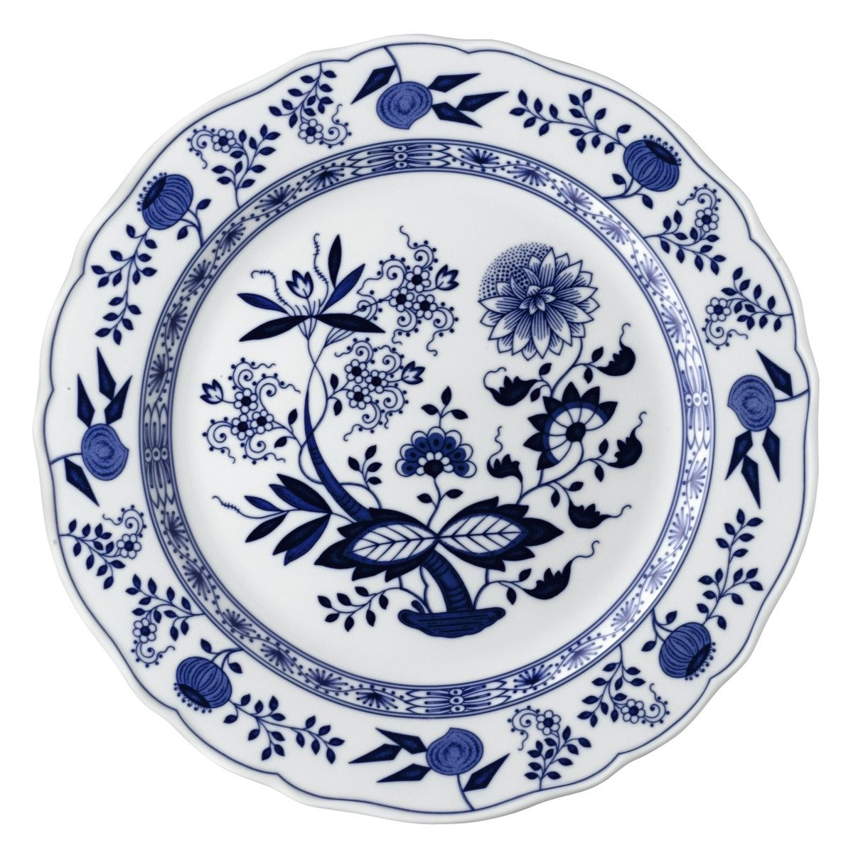 Hutschenreuther Тарелка обеденная Blau Zwiebelmuster Platzteller m. Fahne 31 cm, Тарелки Flach