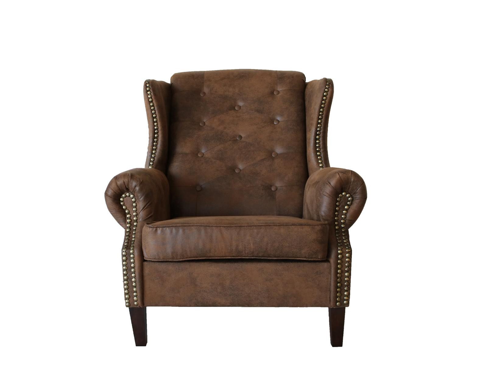 JVmoebel Ohrensessel Bequemer Polstersessel im klassischen Design für entspannte Stunden (Sessel), Made in Europa