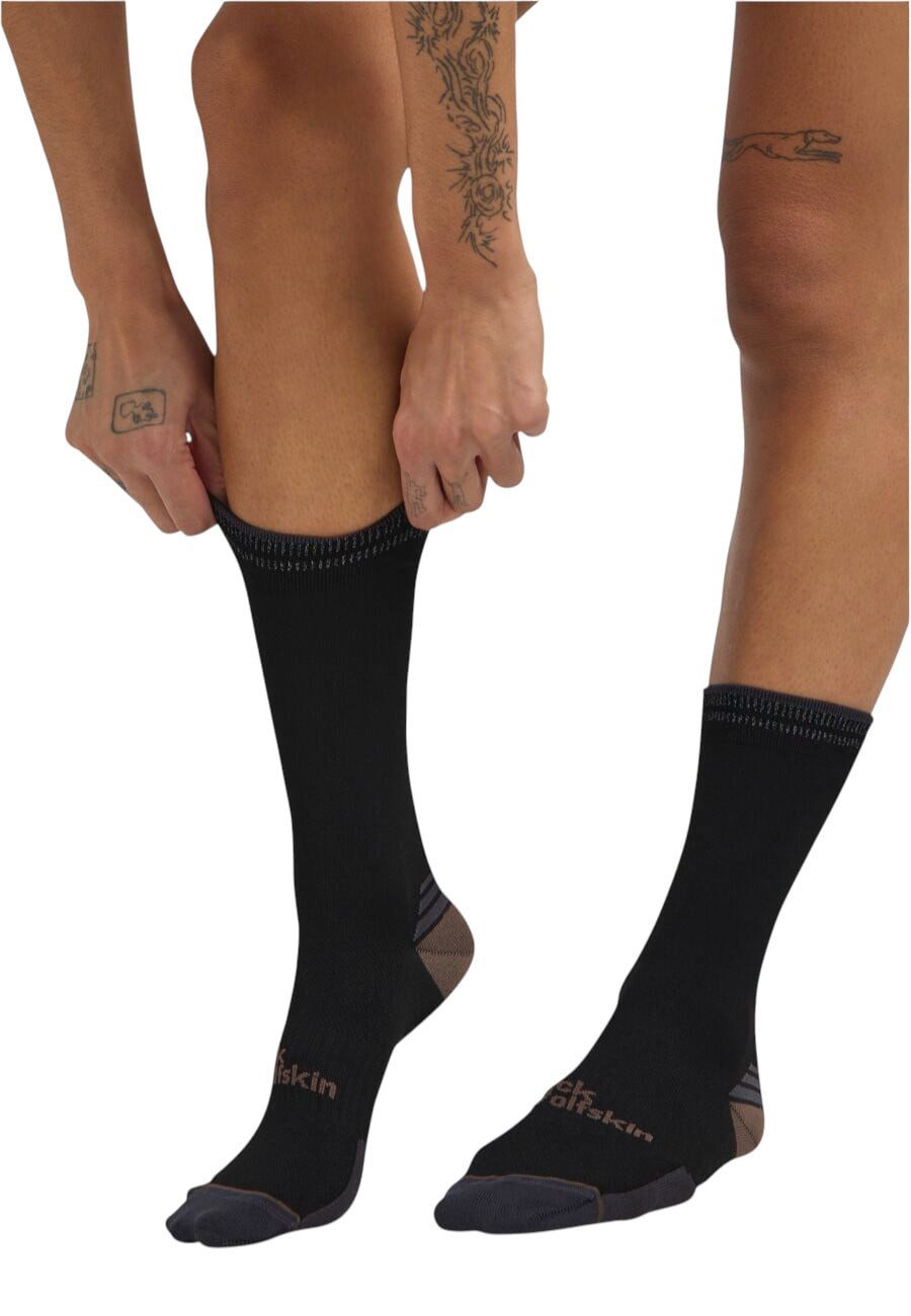 Jack Wolfskin Socken Tagessocke Prelight CL Crew (Merinowolle-Mischung, atmungsaktiv)