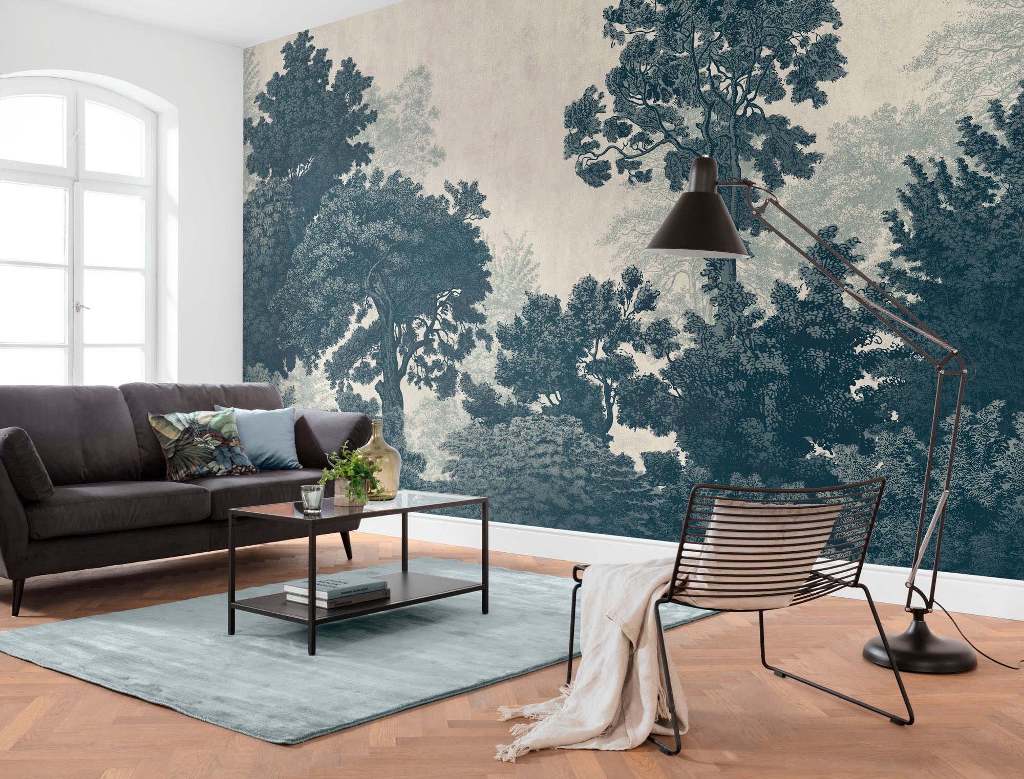 Komar Fototapete Digitaldruck Vlies - Unfading Trees - Größe 400 x 250 cm, glatt, bedruckt, (Packung, 1 St), Wohnzimmer, Schlafzimmer