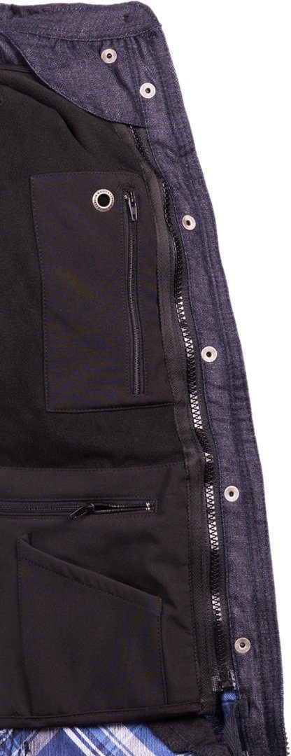 King Kerosin Motorradjacke Queen Kerosin Blanko Adventure Damen Hemd herausnehmbares Innenfutter