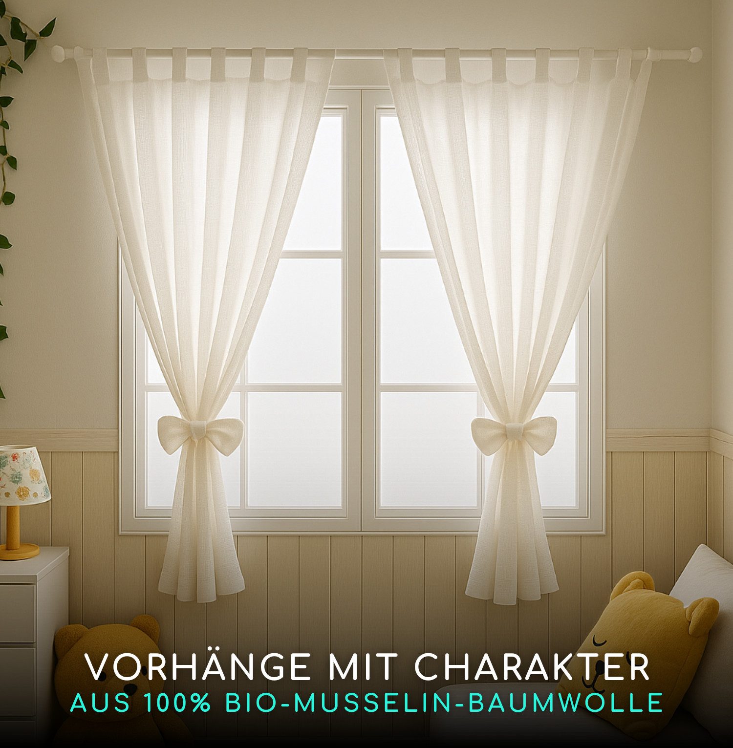 Alavya Home® Vorhang Alice PREMIUM Musselin Stoff (2 St), Schlaufen, Lichts günstig online kaufen