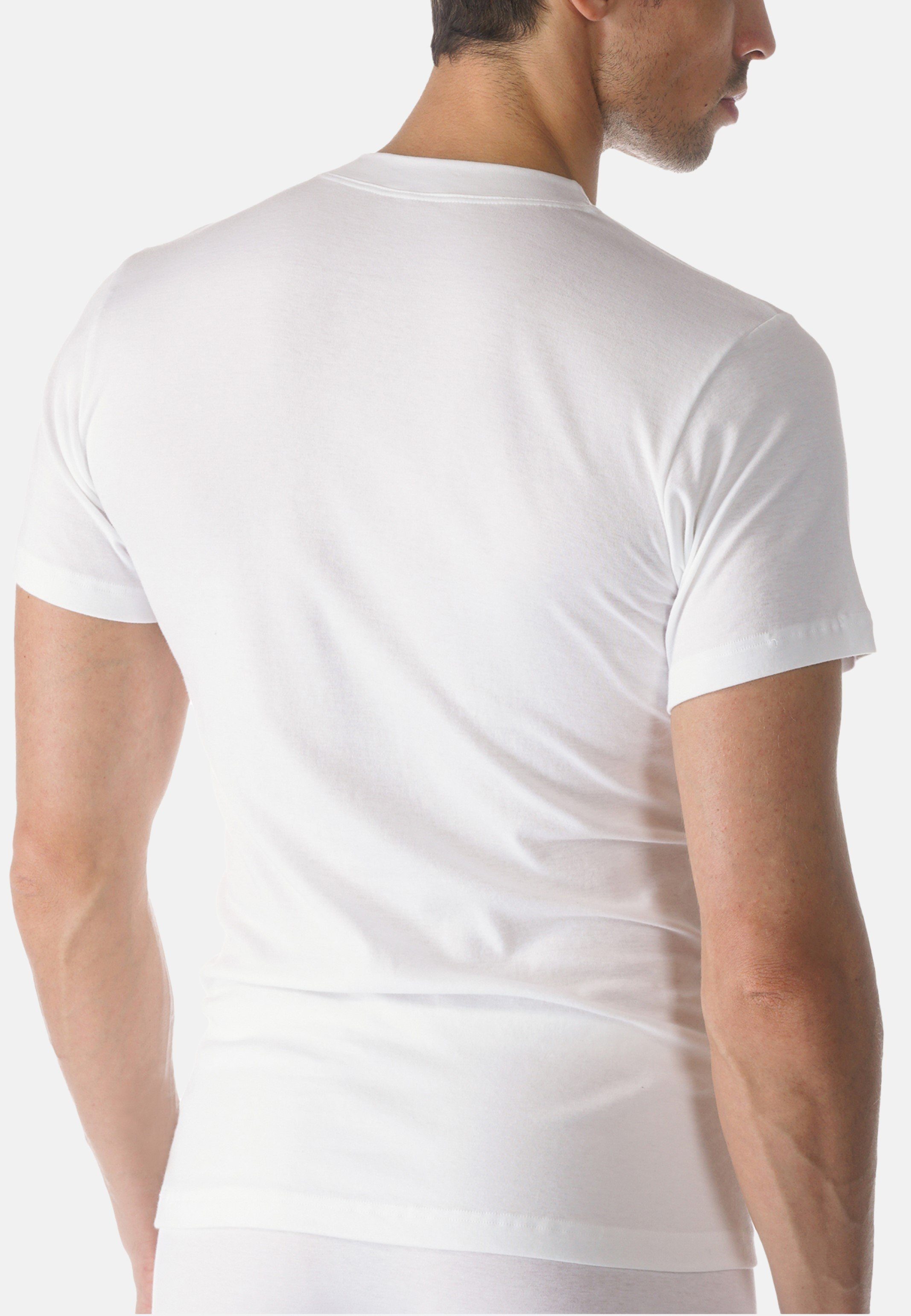 Unterhemd Casual Natürliches Tragegefühl Kurzarm Cotton Shirt Unterhemd - - Baumwolle Mey / (1-St)