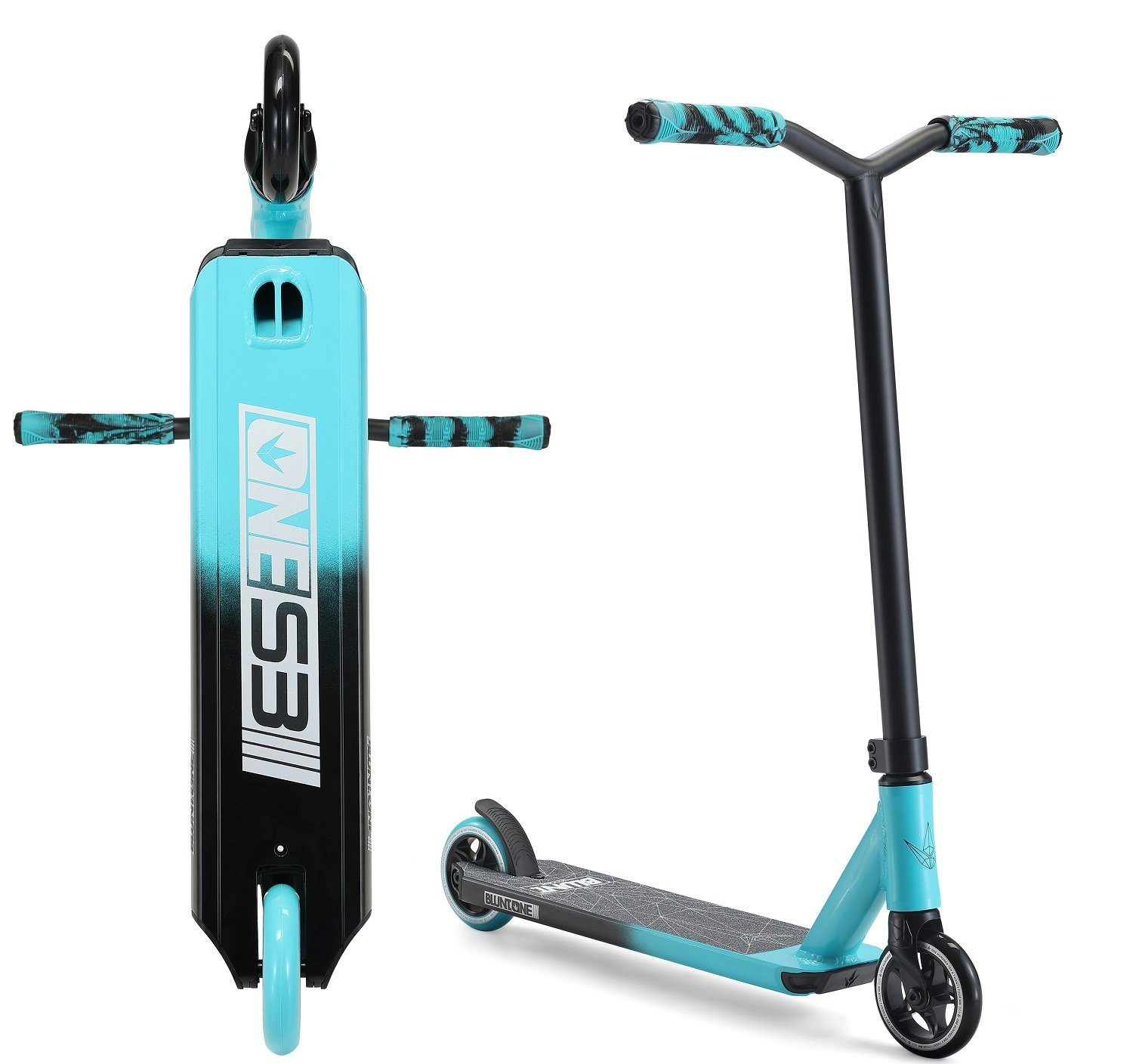 Stuntscooter Blunt One S3 Stunt-Scooter H=78 Türkis/Schwarz