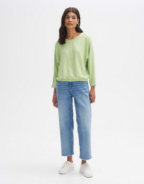 OPUS Langarmshirt OPUS Rippshirt Suzzina Boxy Silhouette