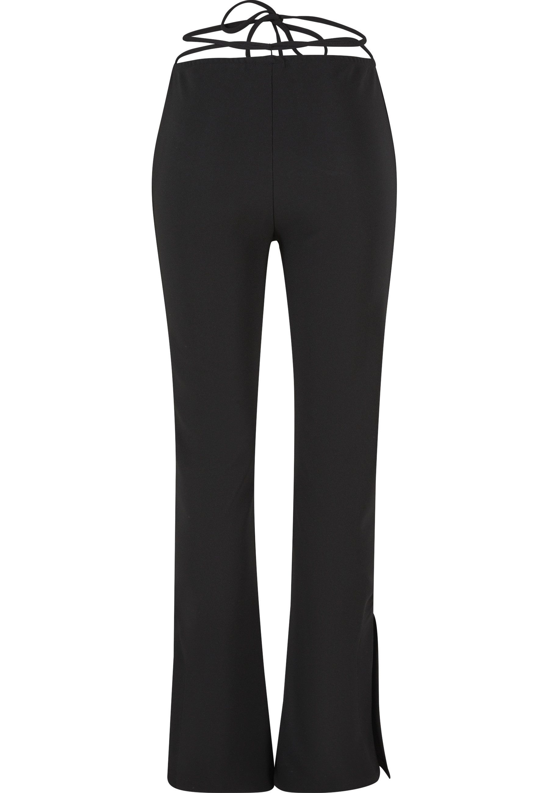 Fubu Stoffhose Fubu Damen FW221-028-1 Corporate Slit Wide Leg Pants (1-tlg)