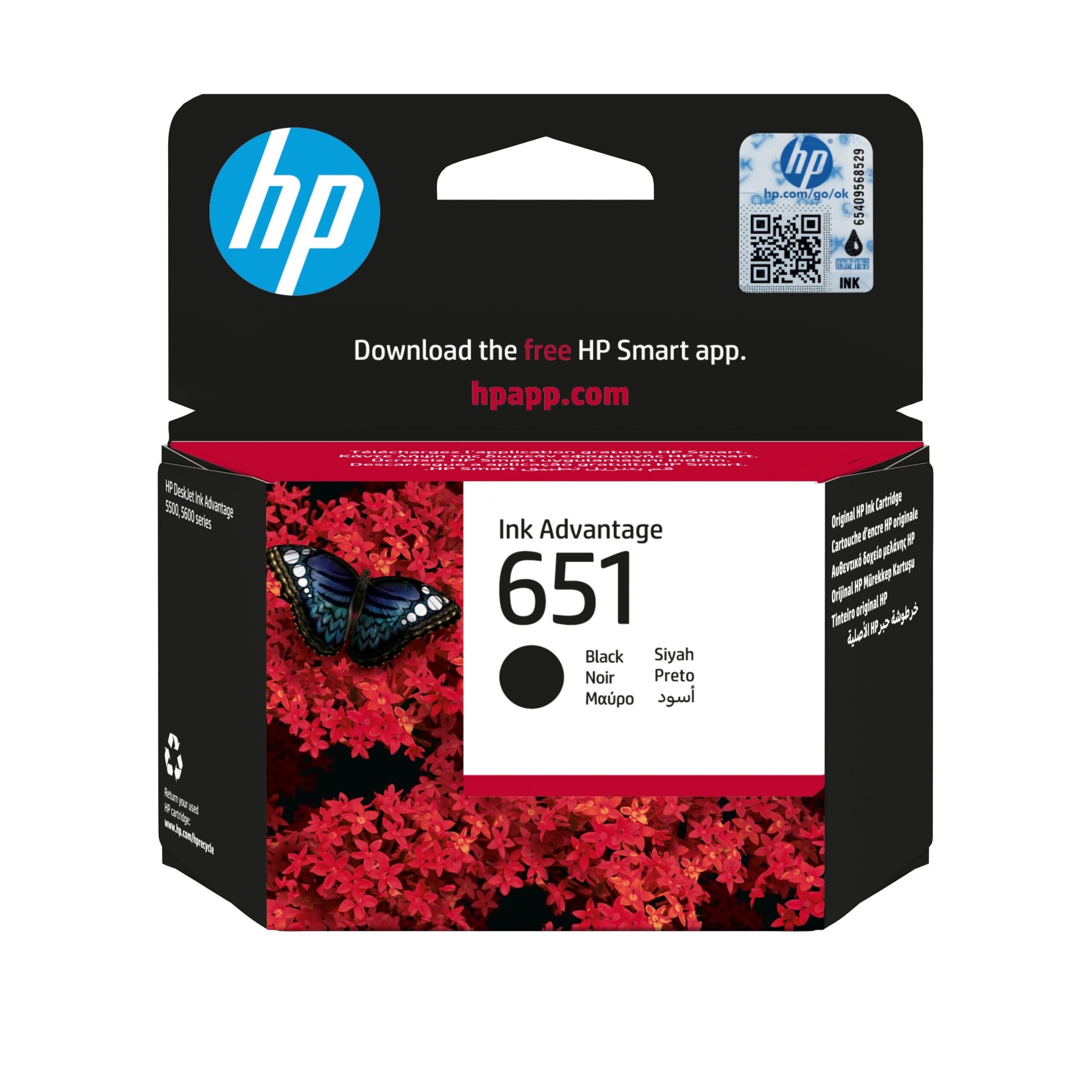 HP HP Tintenpatrone Nr. 651 C2P10AE Schwarz (ca. 600 Tintenpatrone