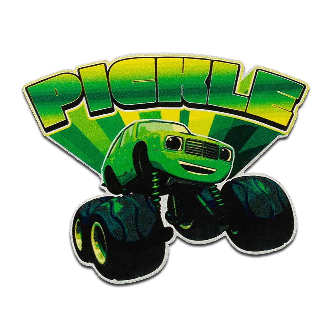 Blaze Aufnäher Bügelbild, Aufbügler, Applikationen, Patches, Flicken, zum aufbügeln, Polyester, Mono-Quick Blaze Pickle - Größe: 6 x 7 cm