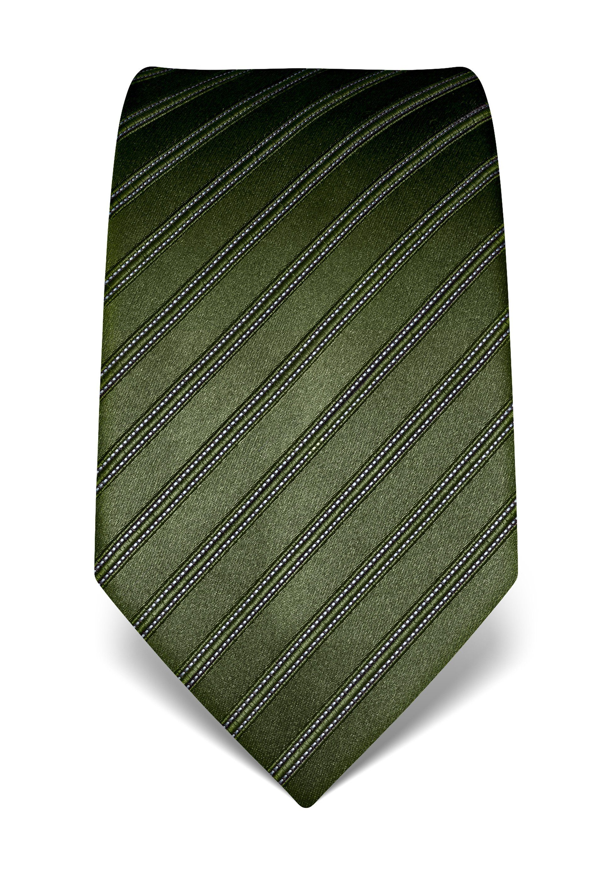 gestreift Krawatte dunkelgrün Boretti Vincenzo
