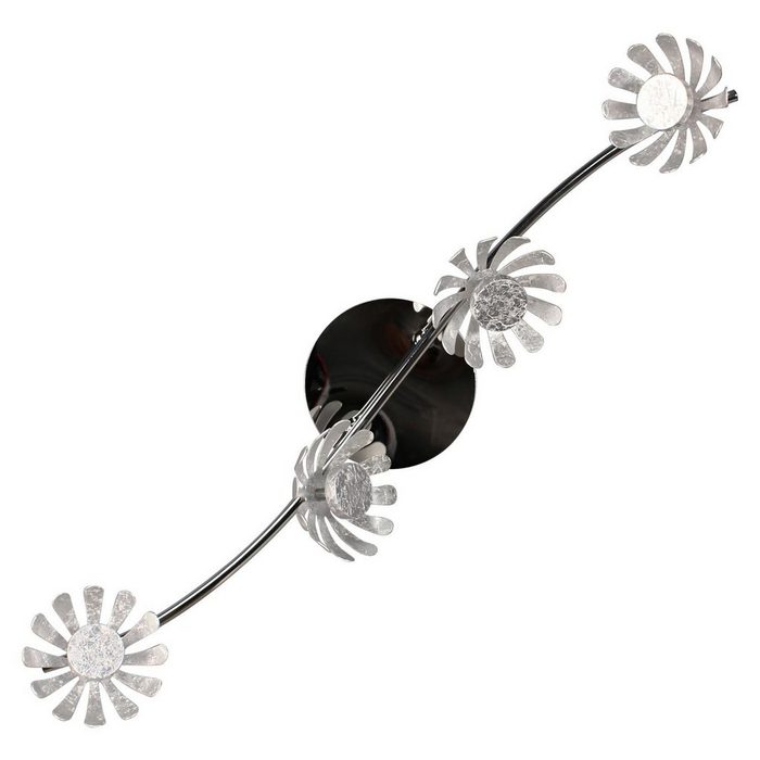 Licht-Erlebnisse Wandstrahler AURIS LED fest integriert Warmweiß LED Deckenlampe in Silber 3000 K 1200 lm Metall Modern Wandleuchte