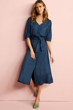 Next Midikleid Geknöpftes Midikleid mit Leinenanteil (1-tlg)