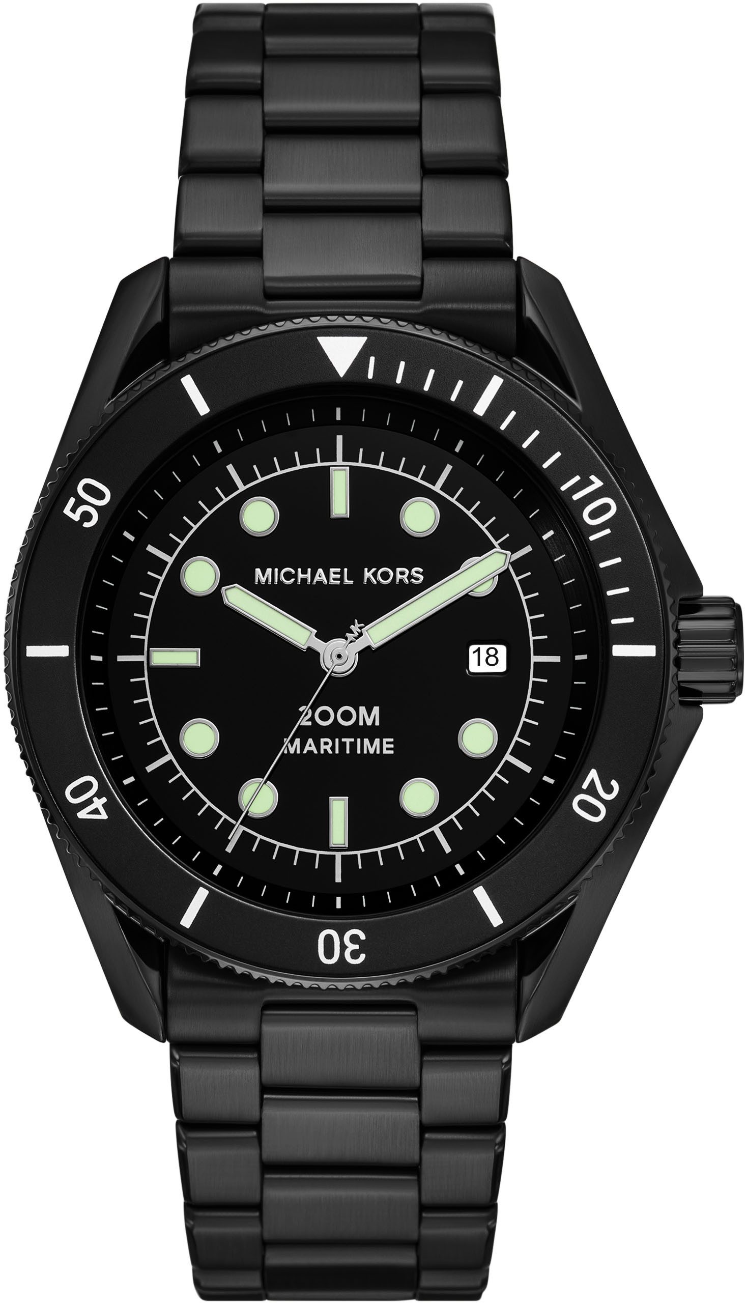 MICHAEL KORS Quarzuhr MARITIME MK9181, Armbanduhr, Damenuhr, Herrenuhr, Edelstahlarmband, analog