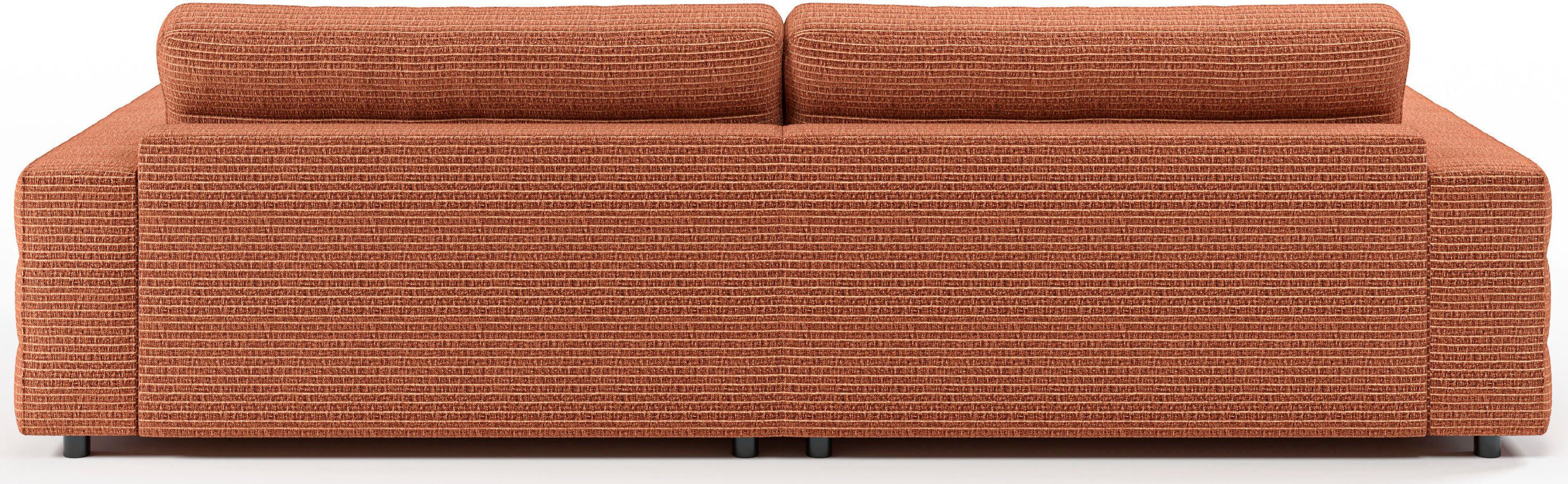 3C Candy Big-Sofa Quersteppung feiner mit Lose Stripes, rost Rückenkissen