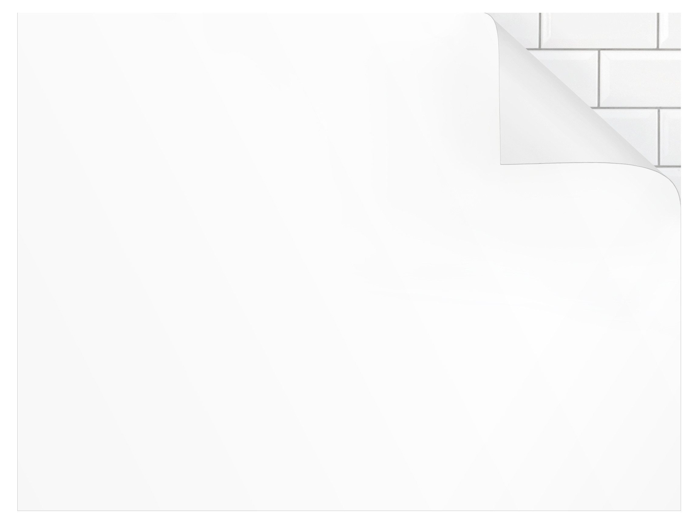 Bilderdepot24 Badrückwand weiss fugenlose Wandverkleidung Bad Unifarben, (Hartfolie matt » Selbstklebend SMART 0,35 mm), wasserfestes Wandpaneel Polarweiß