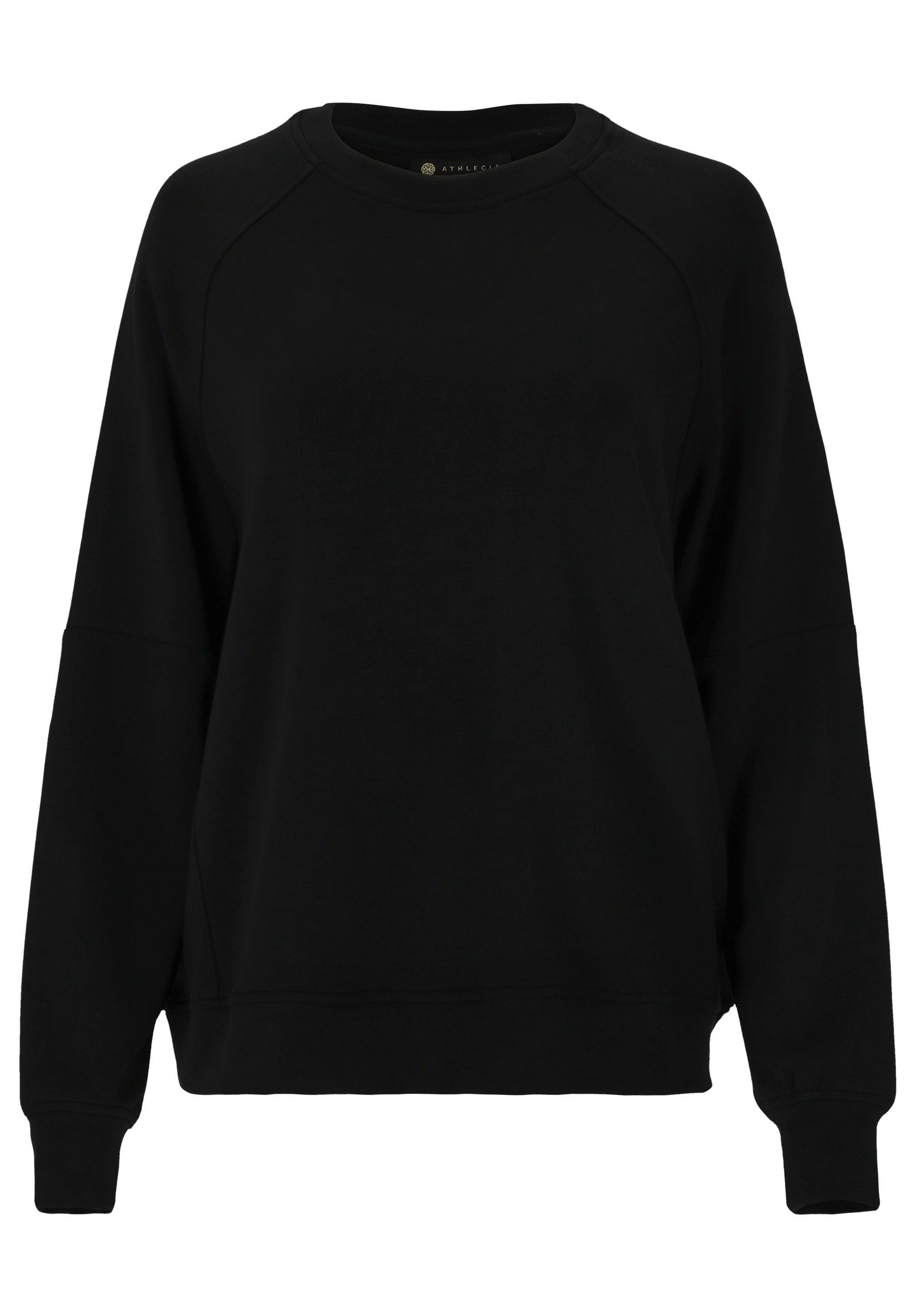 Material ATHLECIA Sweatshirt extra schwarz Jacey aus weichem