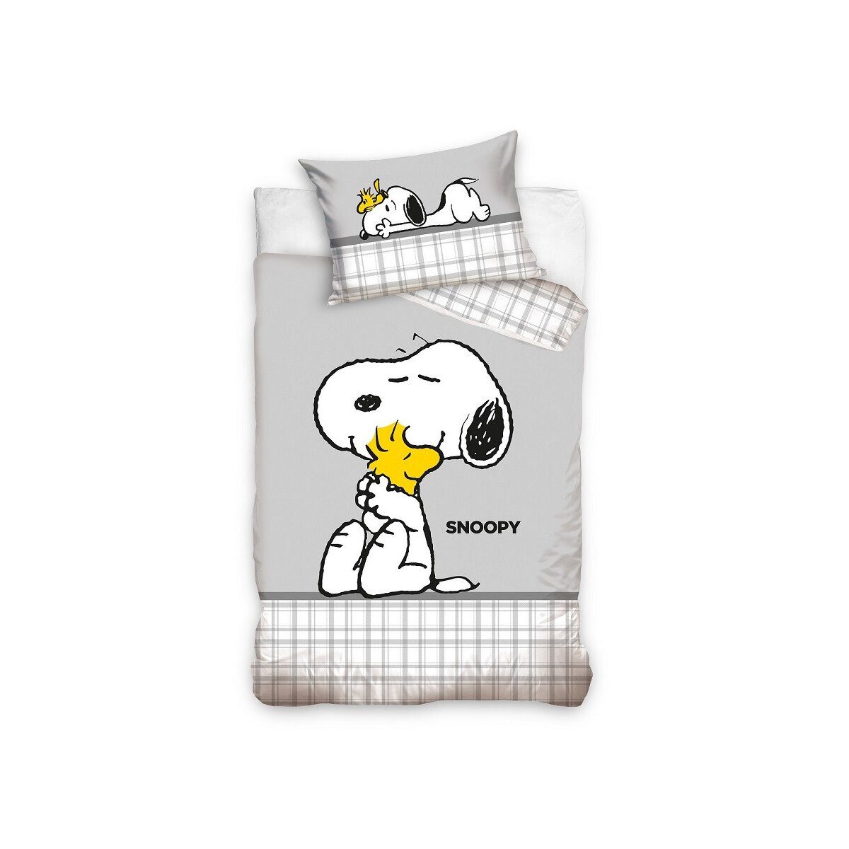 Snoopy Kinderbettwäsche Snoopy & Woodstock Bettwäsche 100x135cm