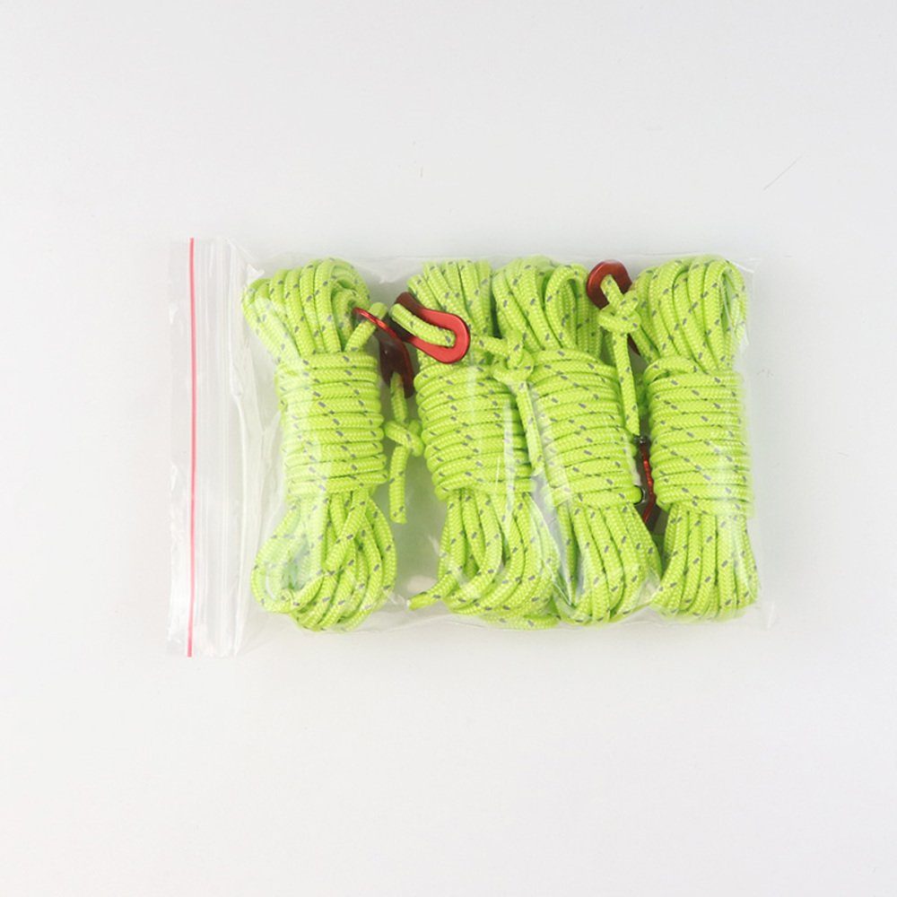 PRECORN Reflektierende Zeltschnüre Abspannseile Camping Leuchtende Spannschnur Seil