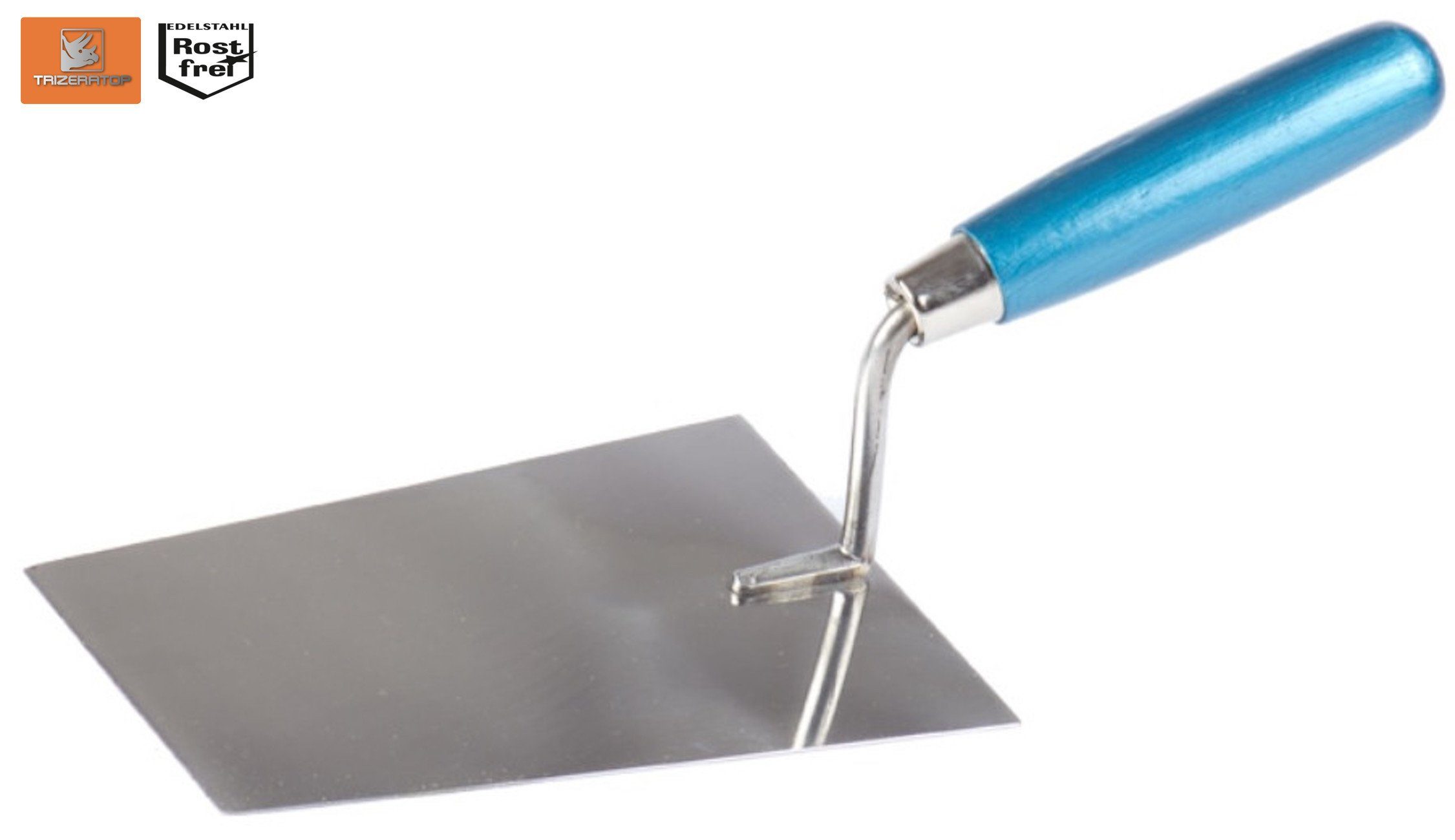 TRIZERATOP Flächenspachtel Putzkelle 120x78 Maurerkelle Holzgriff - rostfrei