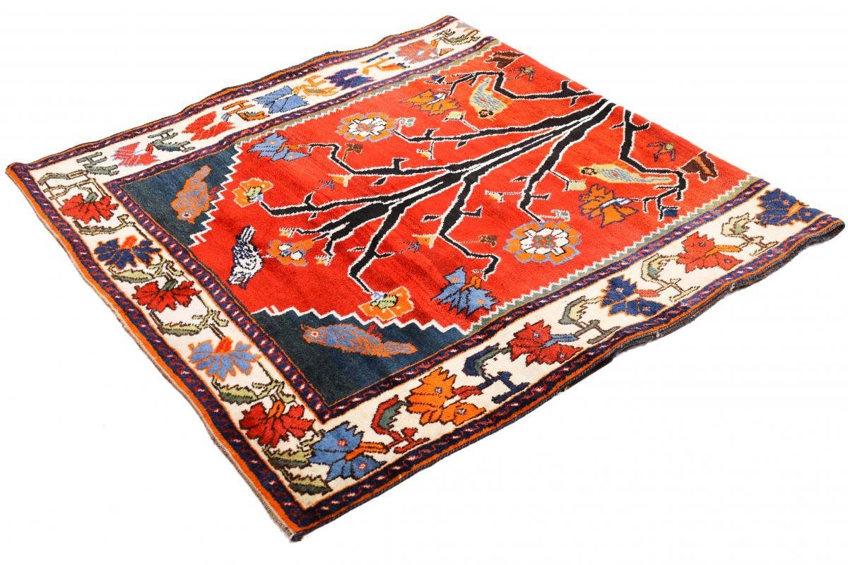 Orientteppich Shiraz Höhe: Handgeknüpfter Orientteppich Perserteppich, rechteckig, 143x143 Nain 10 mm Trading, 