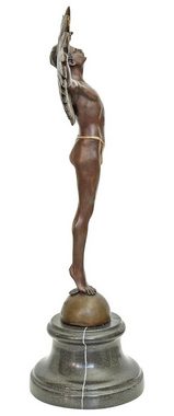Aubaho Skulptur Bronzeskulptur Ikarus im Antik-Stil Bronze Figur Statue - 40,8cm