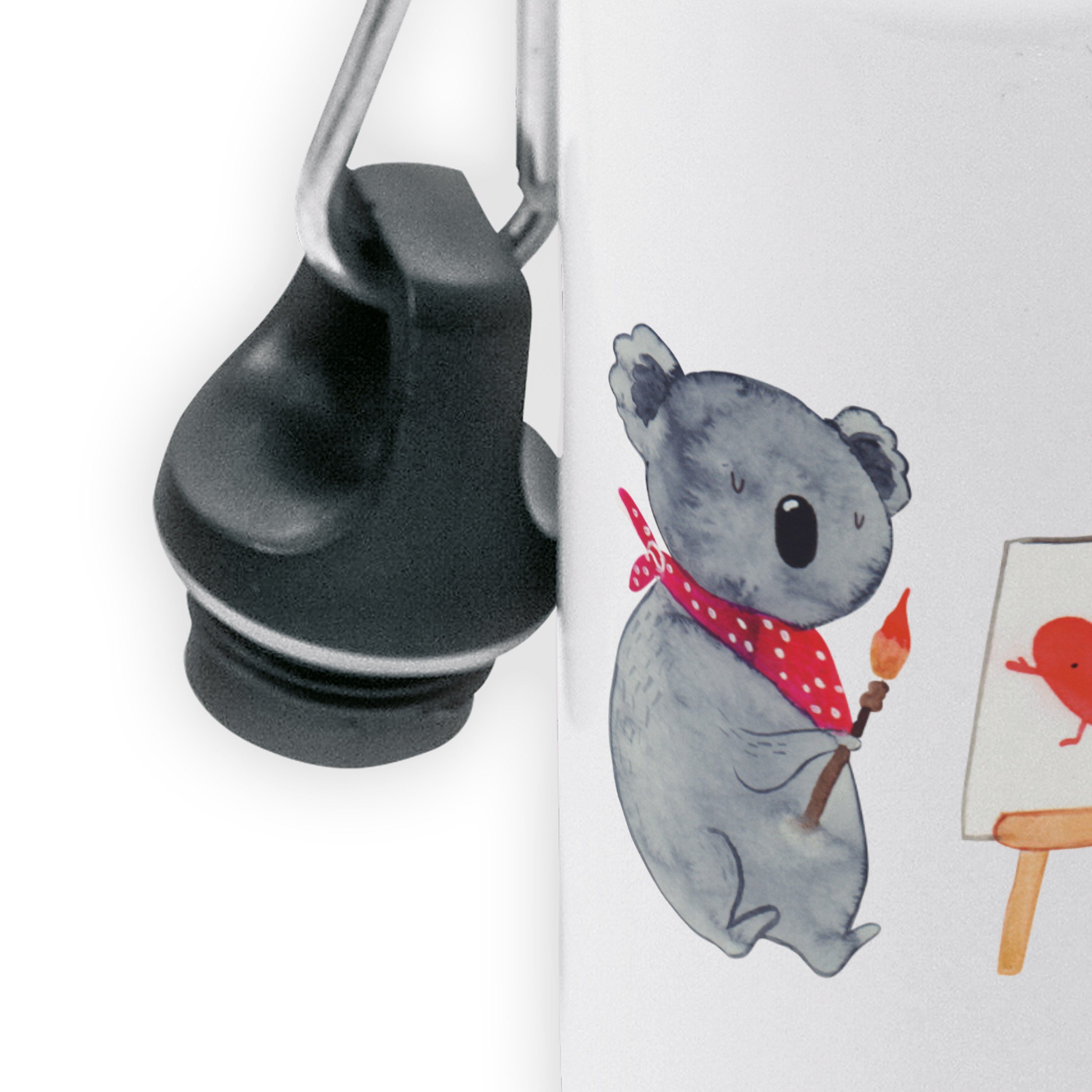 Mr. & Mrs. Panda Geschenk, - Künstler Kinder Trinkflasche Weiß Koala Trinkflasche, Kinder, Liebe, 