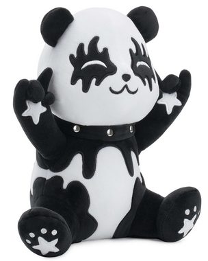 Corimori Kuscheltier Kuscheltier 25cm, Tin der Metal-Panda Plüschtier (Geschenk), Kuscheltier Merchandise, Fanrtikel Fans von Band Kiss, schwarz weiß