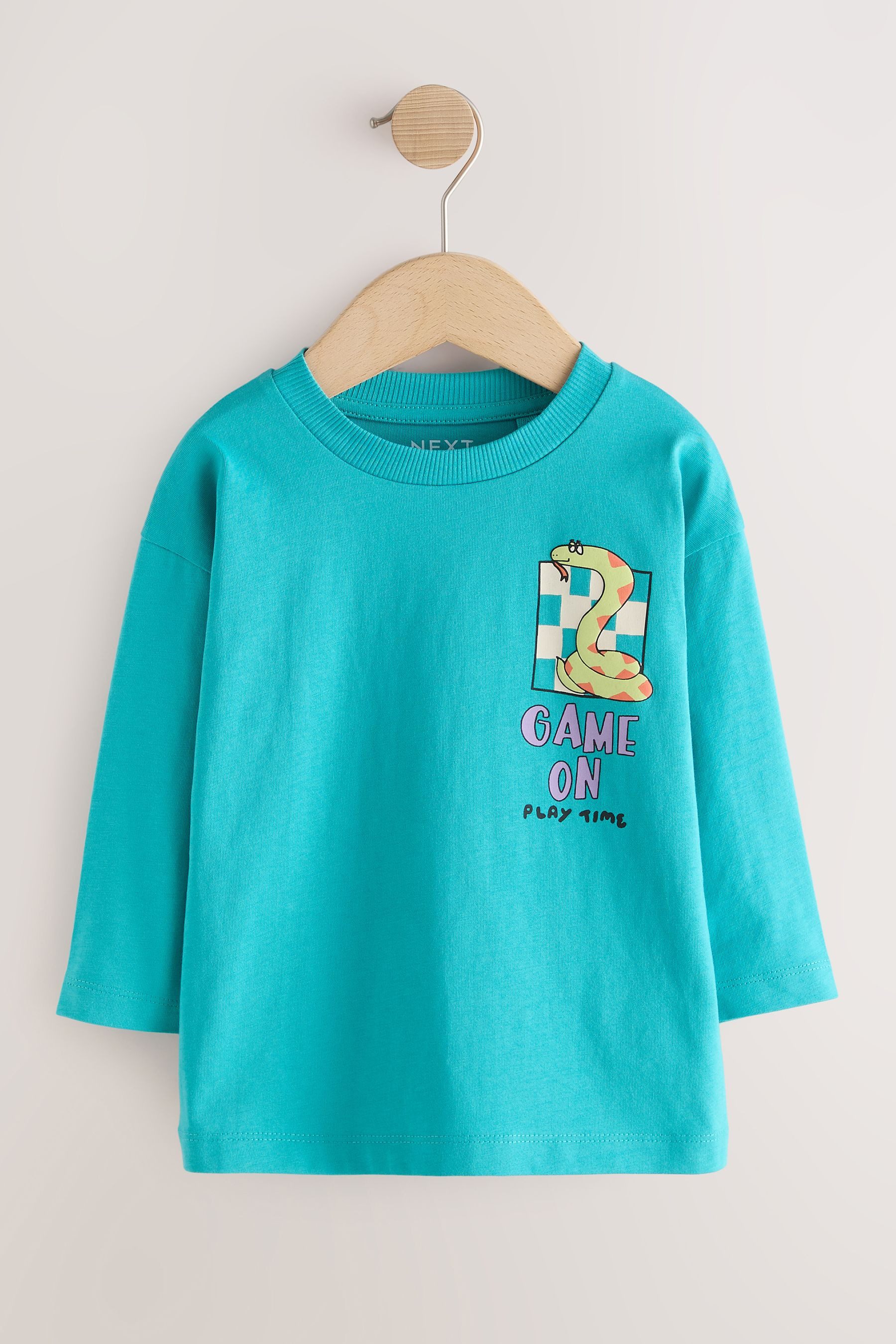 Next Langarmshirt Langärmeliges Shirt mit Rückengrafik (1-tlg) – Bild 4 von 5