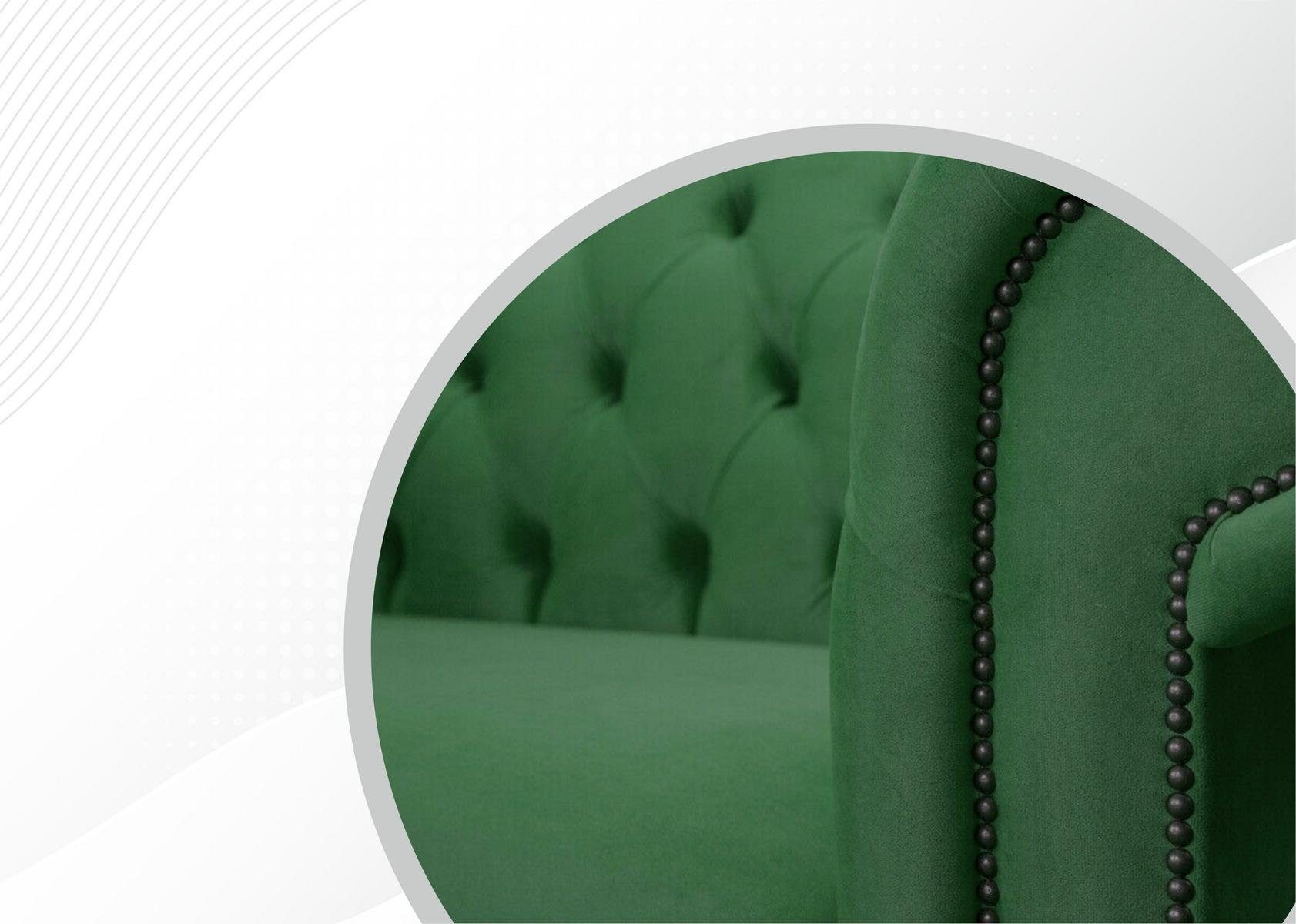165 2 cm Chesterfield Couch Sofa Chesterfield-Sofa, Sitzer JVmoebel Design