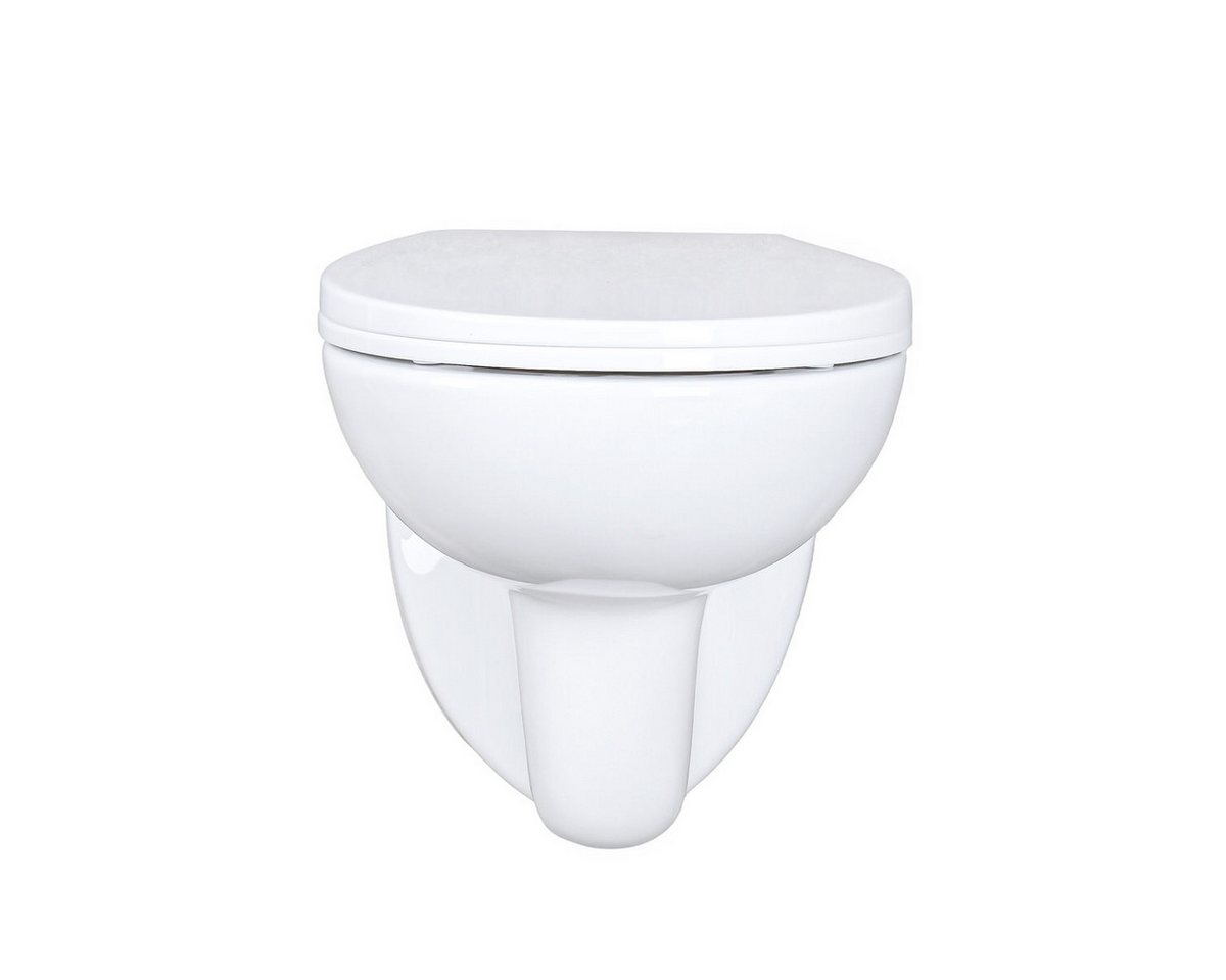Thumbnail - Belvit Tiefspül-WC EGWWC01, Spülrandlos WC Hänge Wand-WC Tiefspüler Toilette Softclose Deckel
