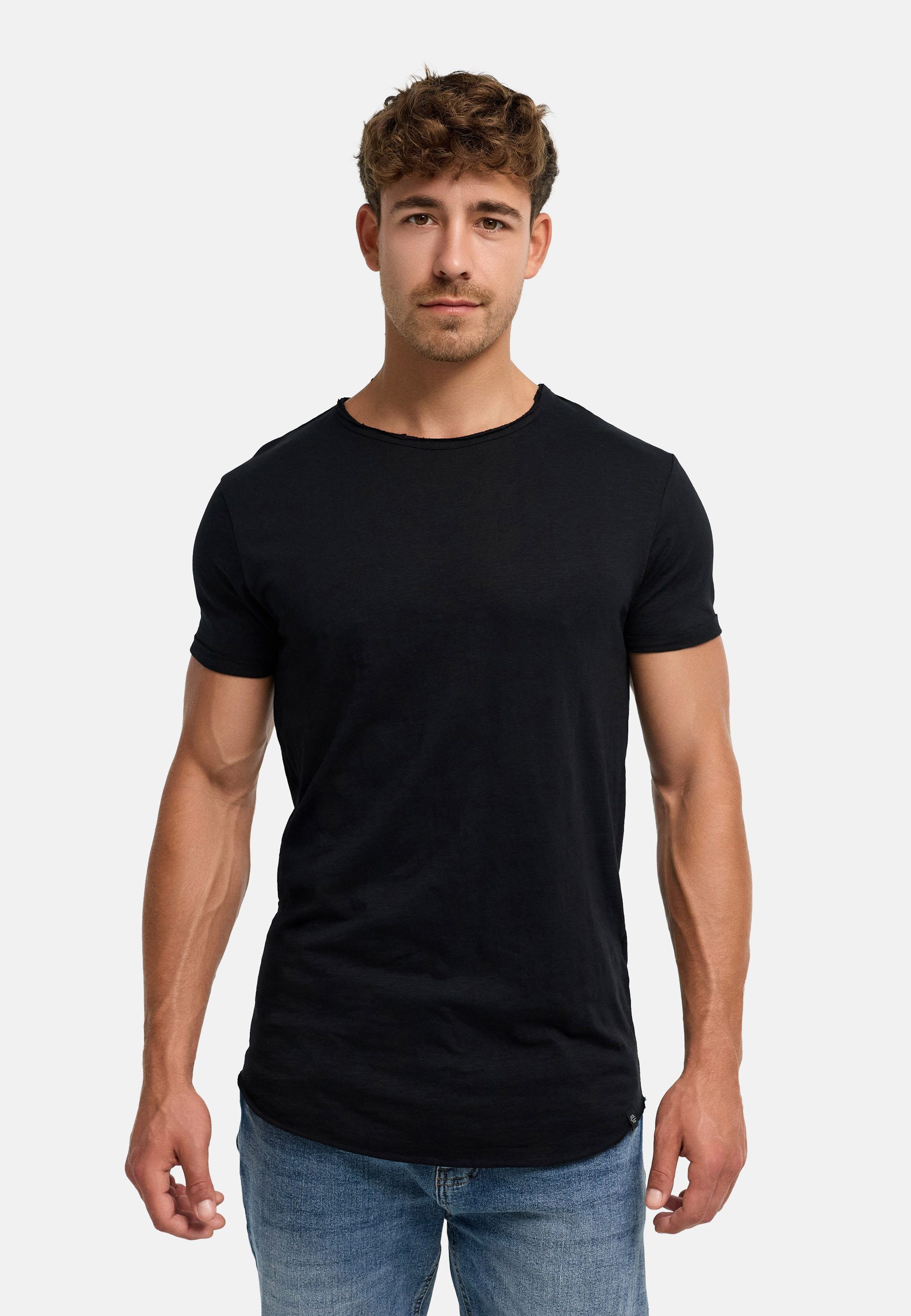 Indicode T-Shirt Herren Willbur Tee Shirt Tee Herrenshirt mit Rundhalsausschnitt, 100% Baumwolle