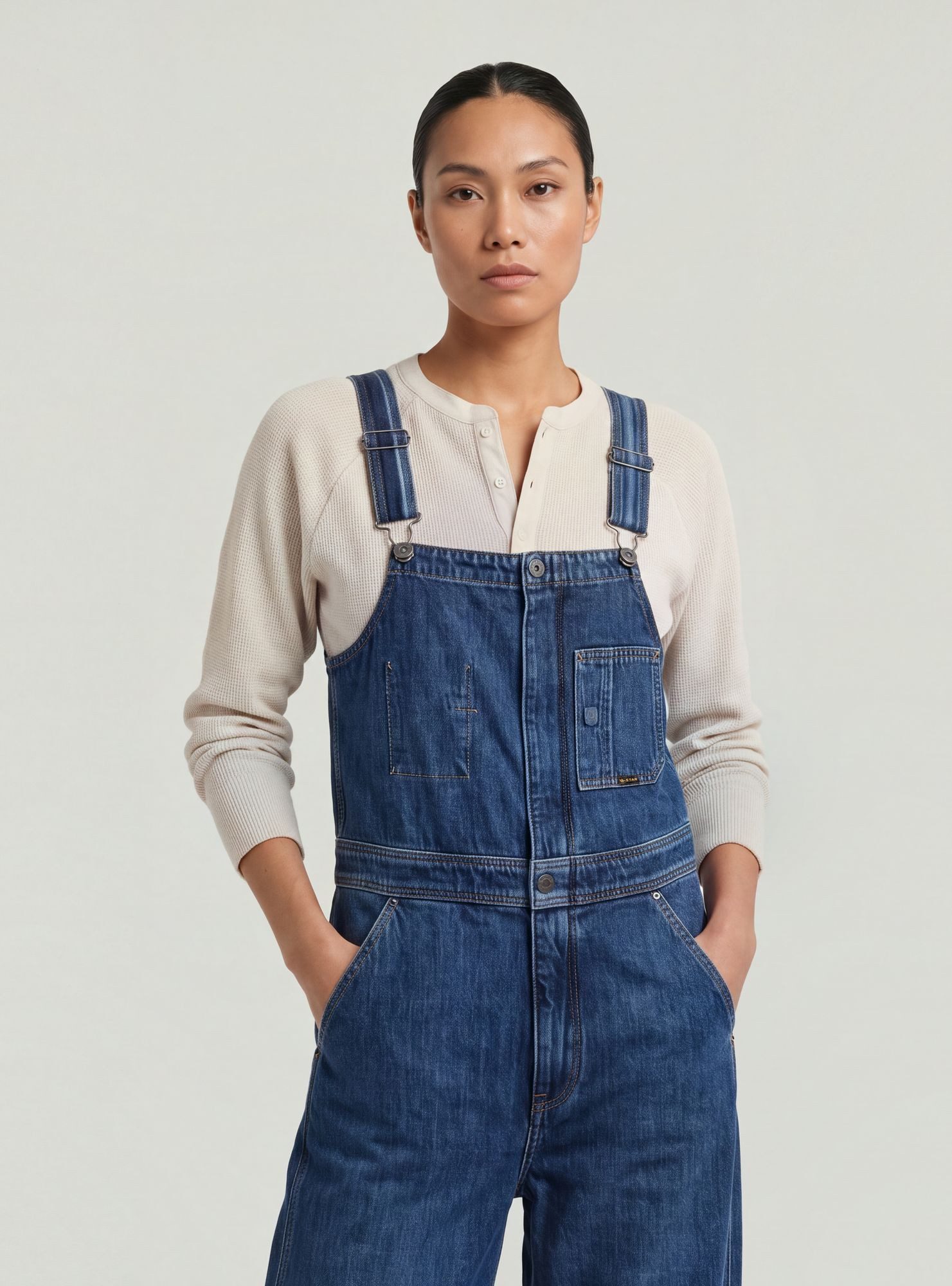 G-STAR Jumpsuit Straight Leg Zip Latzhose – Bild 3 von 5