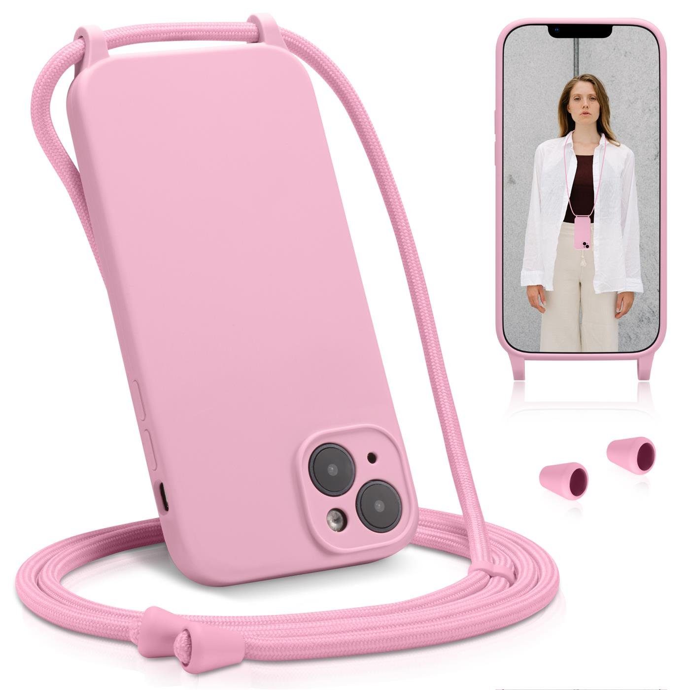 CoolGadget Handykette Premium Handyhülle mit verstellbarer Handykette für iPhone 12 6,1 Zoll, Hülle zum Umhängen Kette, Ideal für Festival- und Outdoor-Enthusiasten