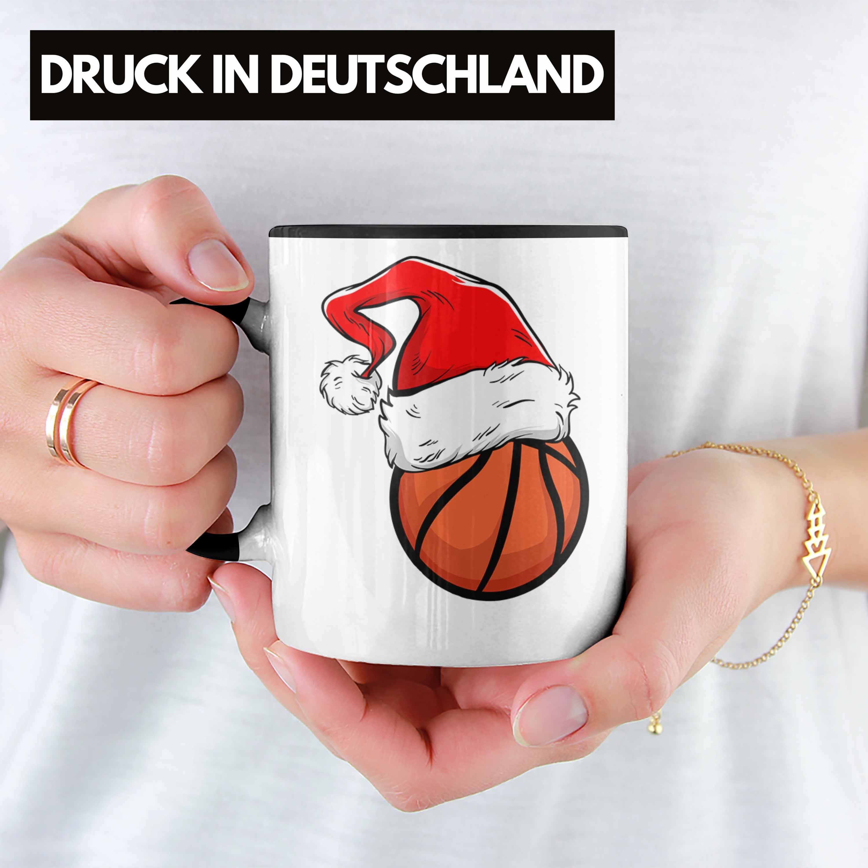 Geschenk - Tasse Basketball Trendation Weihnachten Trendation Schwarz Tasse Geschenkidee Basketballspieler
