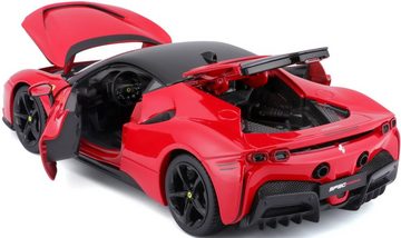 Bburago Sammlerauto Ferrari SF90 Stradale, rot, Maßstab 1:18