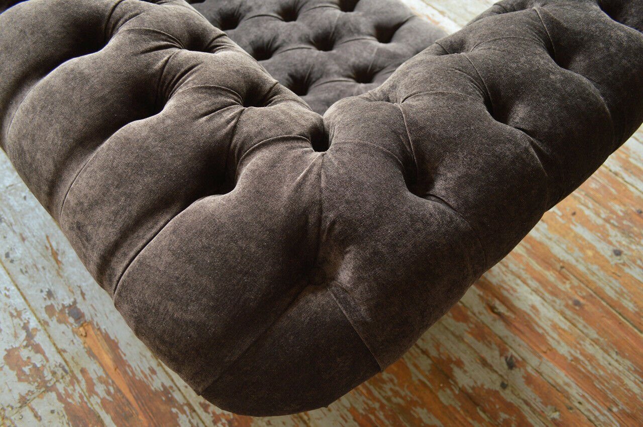 cm 3 Couch Sofa Chesterfield-Sofa, Design 225 Sitzer Chesterfield JVmoebel Sofa