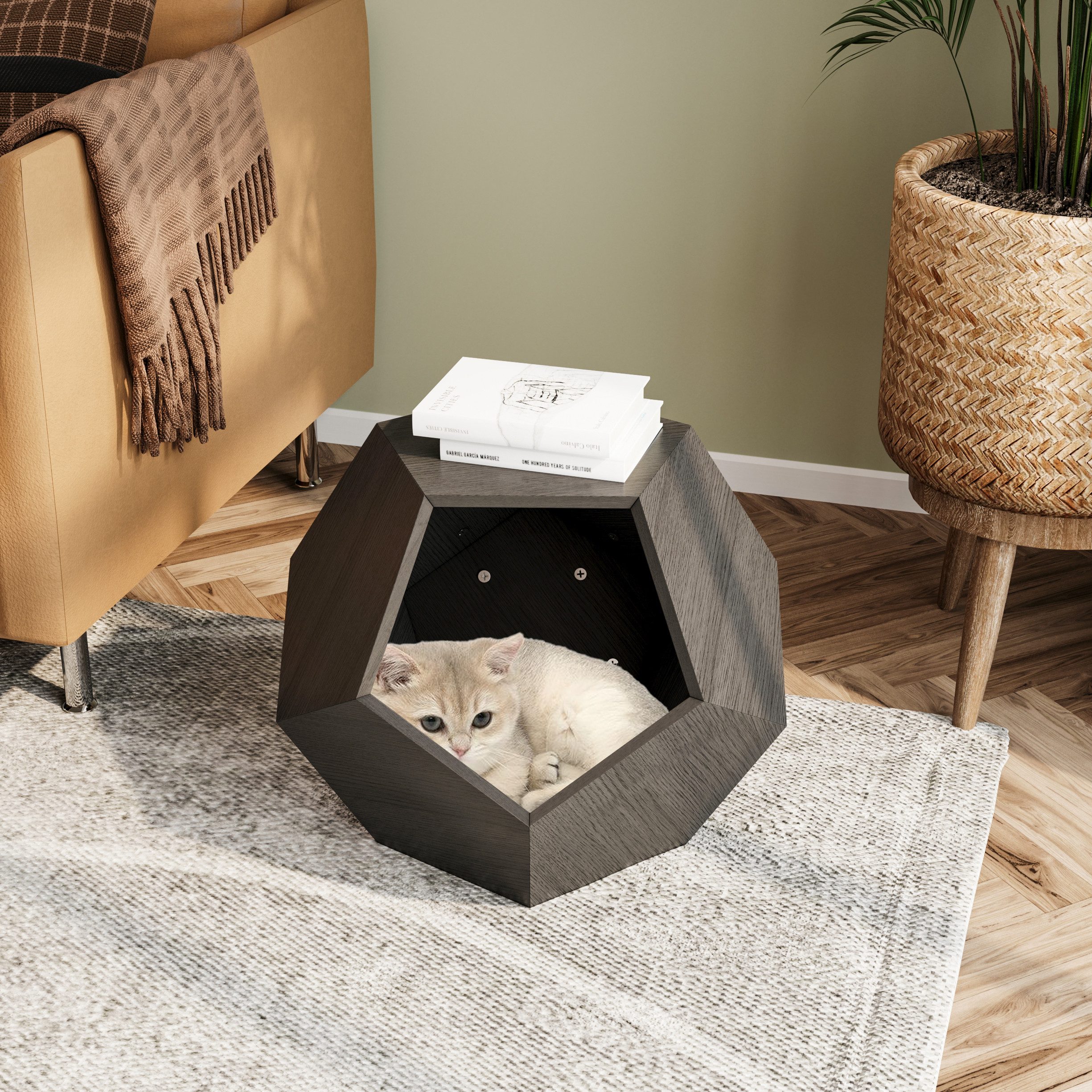 Celya Beistelltisch Beistelltisch Katzenmöbel, Multifunktionaler Beistellti günstig online kaufen
