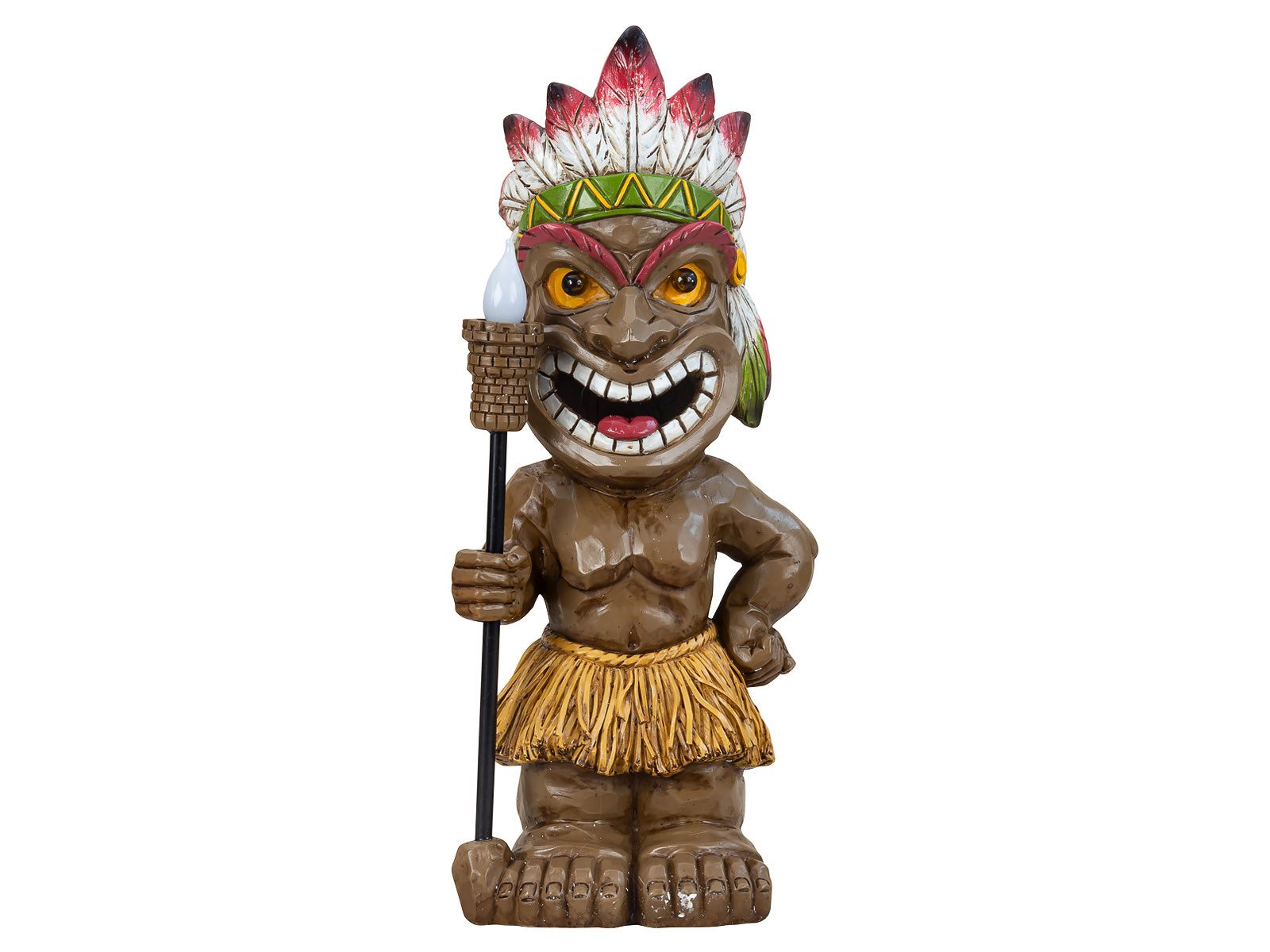 Mel-O-Design Dekofigur 2039 Hawaii Tiki Figur mit Solarlicht (Stück, 1 St., 1), Blickfang