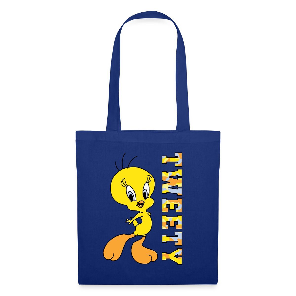 Henkeltasche Looney Tunes Tweety Camouflage Stoffbeutel
