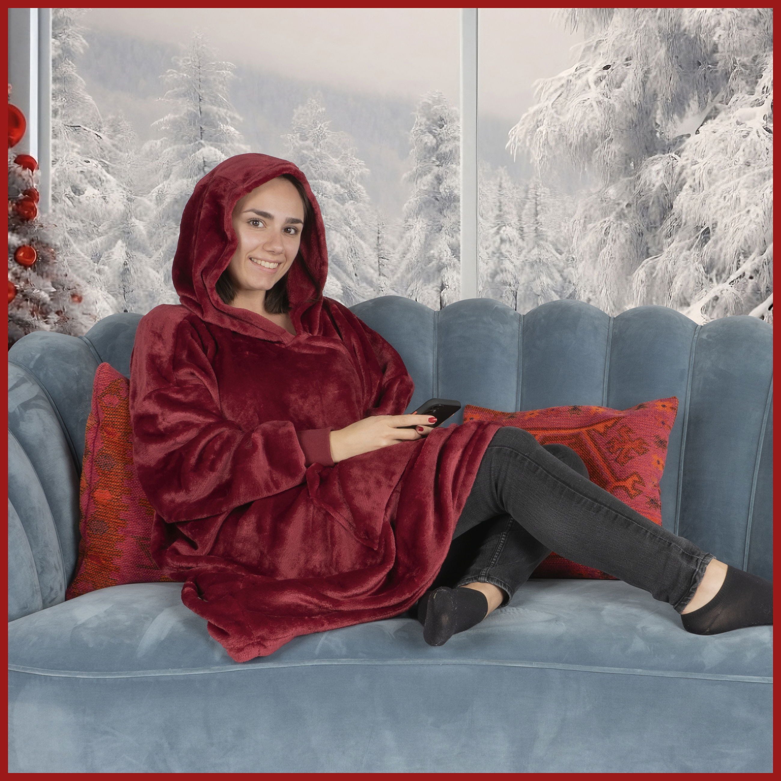 WALSER Reisekissen Snuggle Pulli, 1 Stück, 1-tlg.