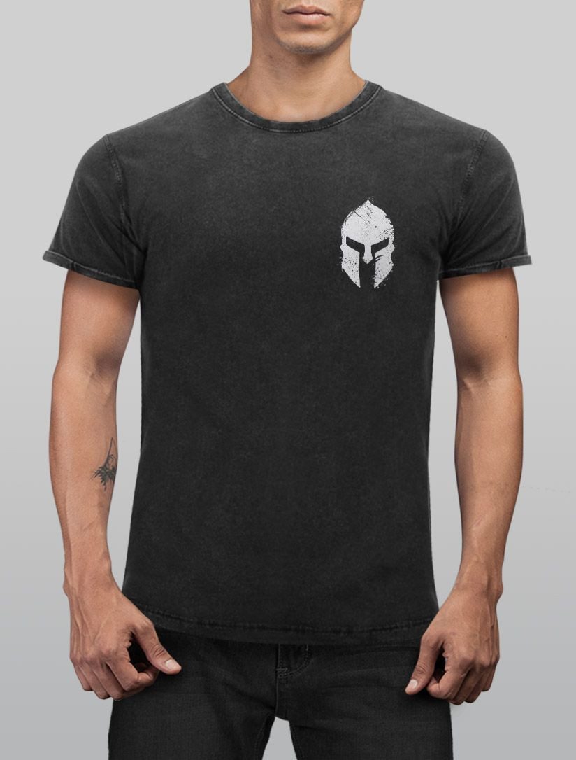 Neverless Print-Shirt Herren Vintage Shirt Logo günstig online kaufen