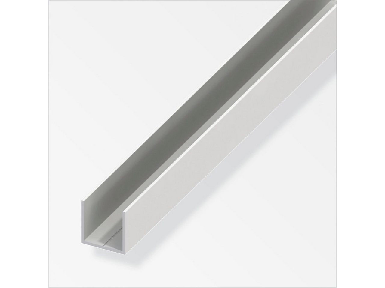 Thumbnail - alfer Profil alfer Quadrat-U 1 m, 11.5 x 1.5 mm PVC